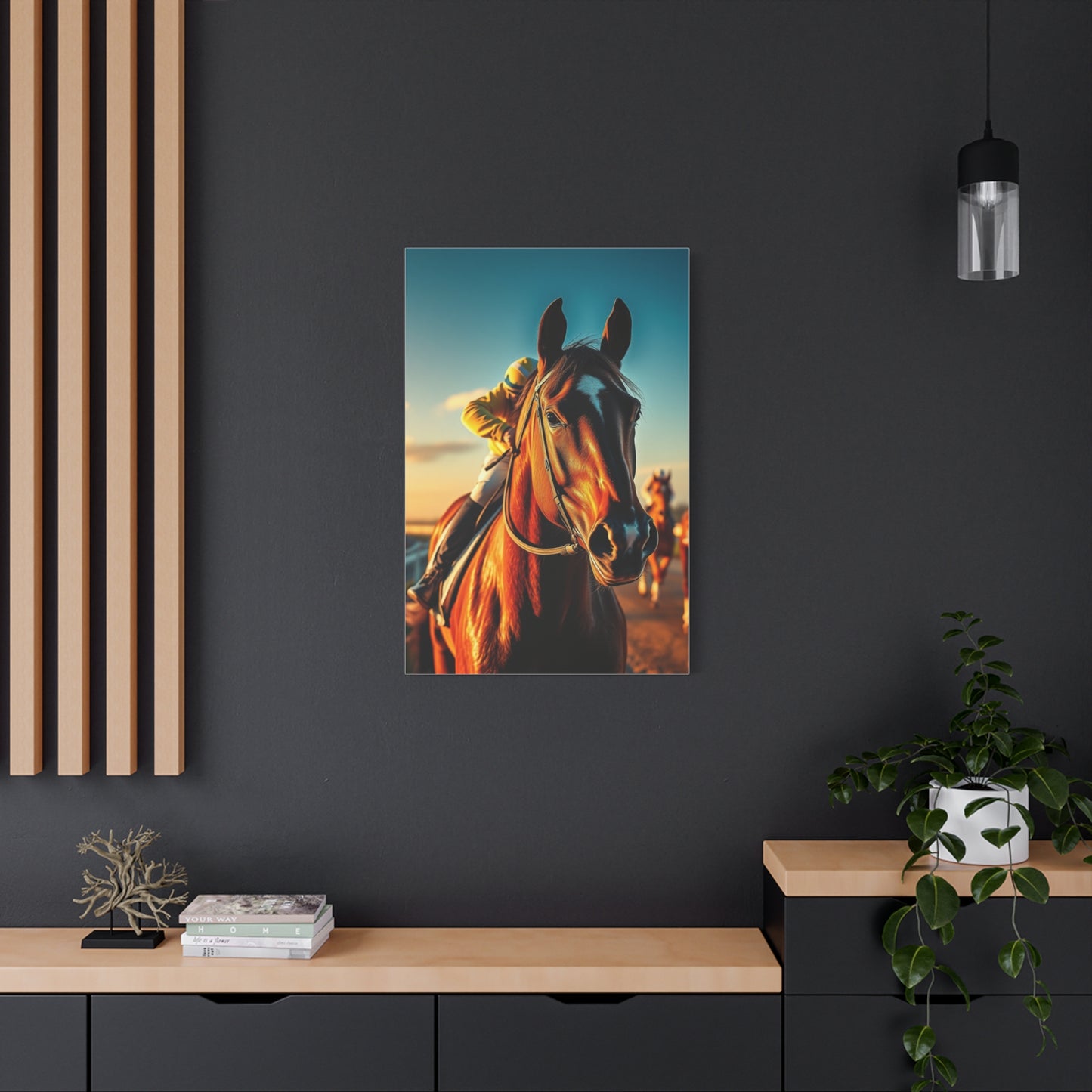 Masterpiece Horse Racing Art Vision Wall Art & Canvas Print