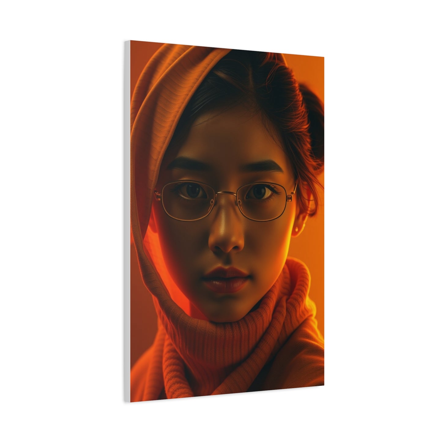 Saffron Symphony Canvas Wall Art & Canvas Print