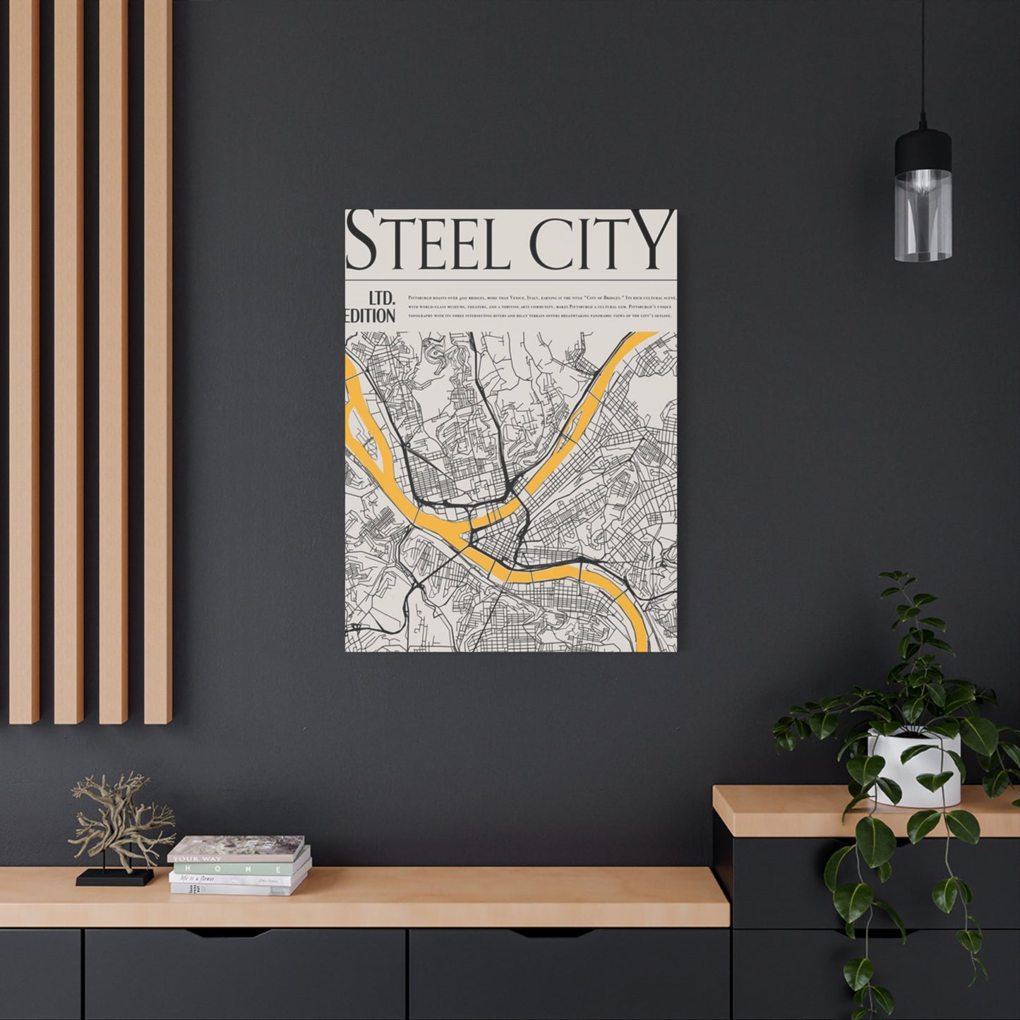 Steel City Poster Wall Art & Canvas Prints