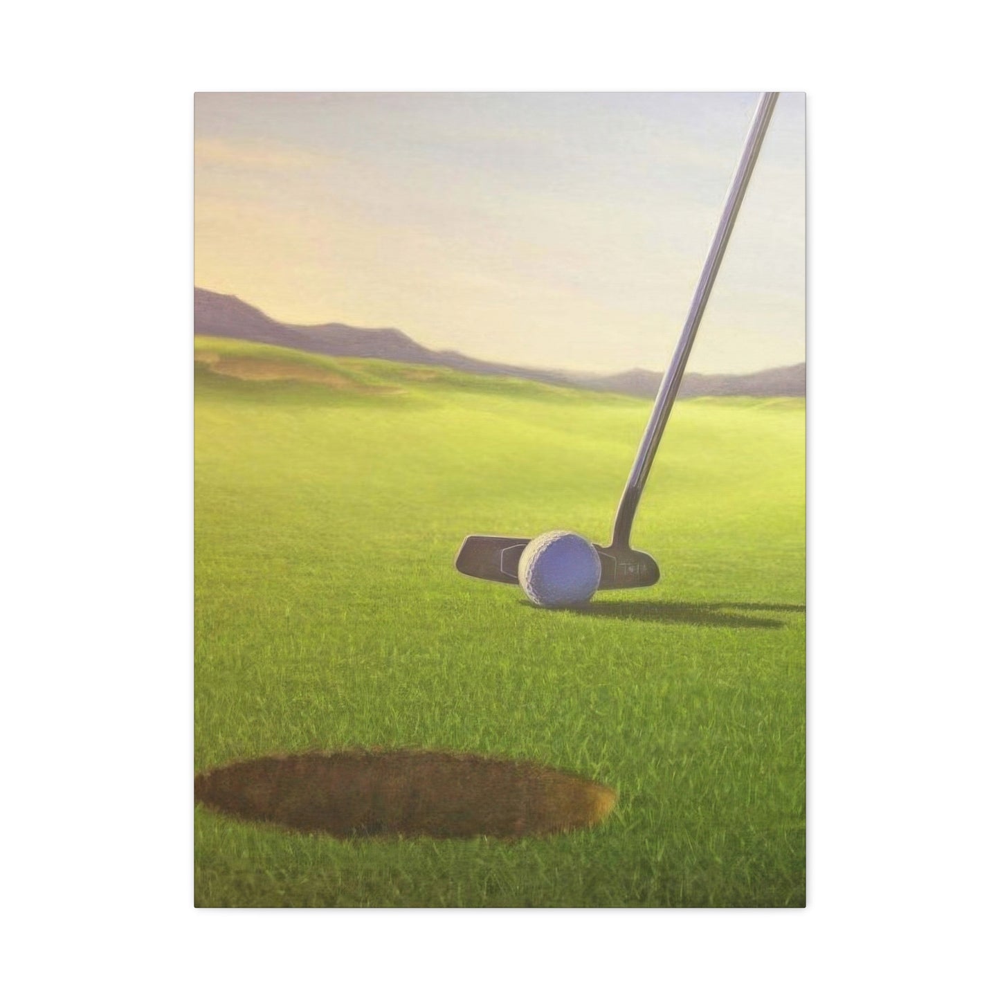 Golf Cup Ball Closeup Wall Art & Canvas Prints