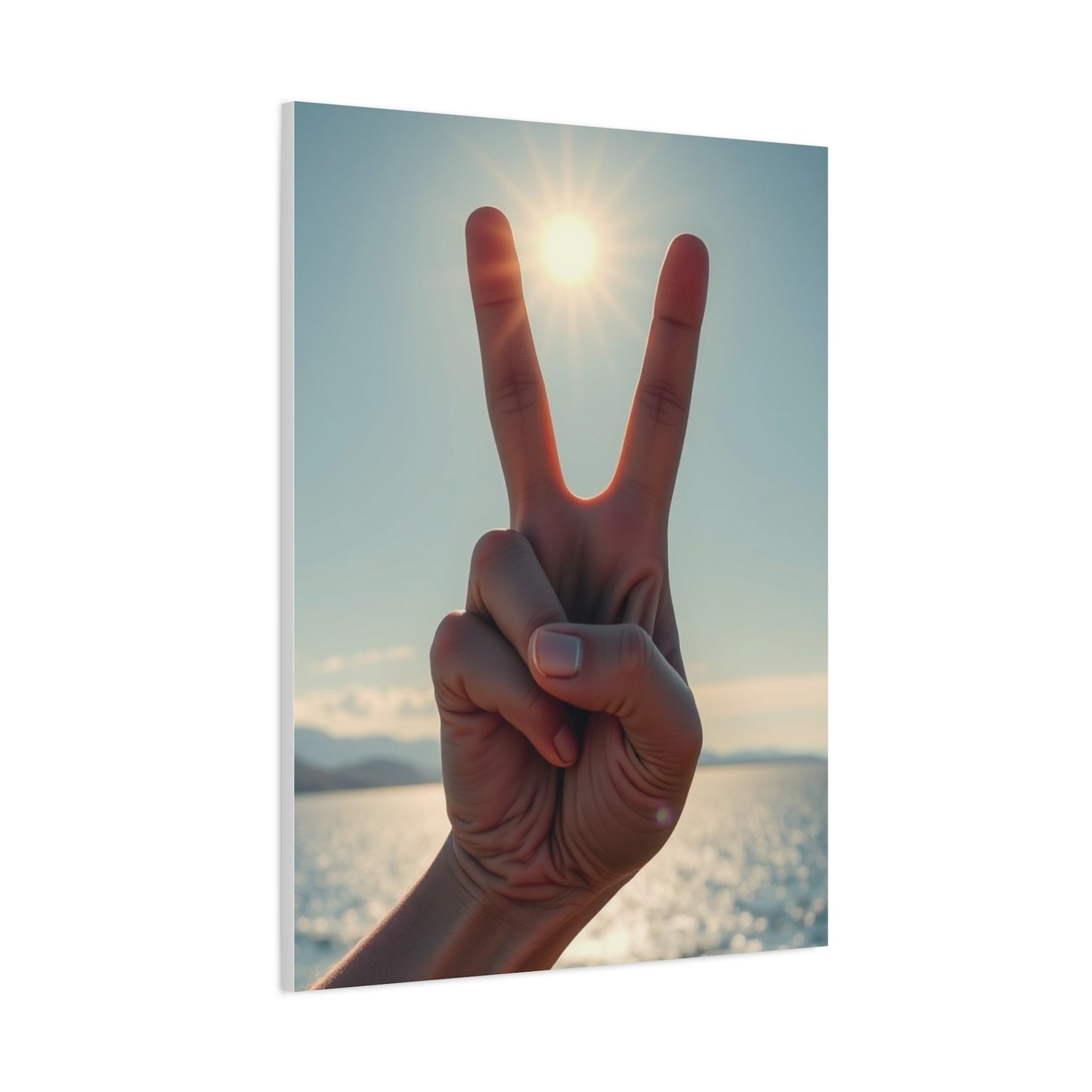 Peace Sign Art Refined Canvas Wall Art & Canvas Print