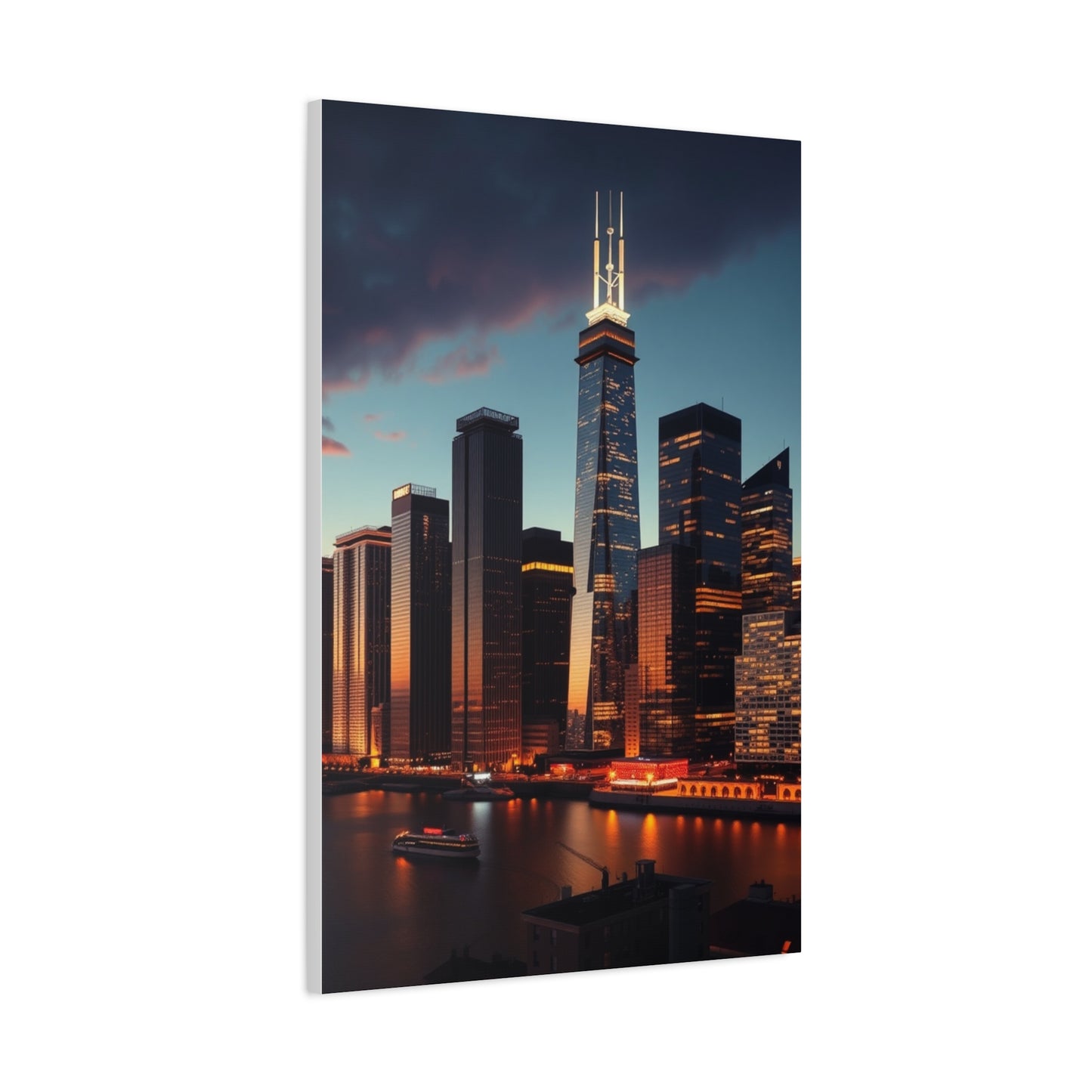 Chicago Skylines Art Supreme Gallery Wall Art & Canvas Print