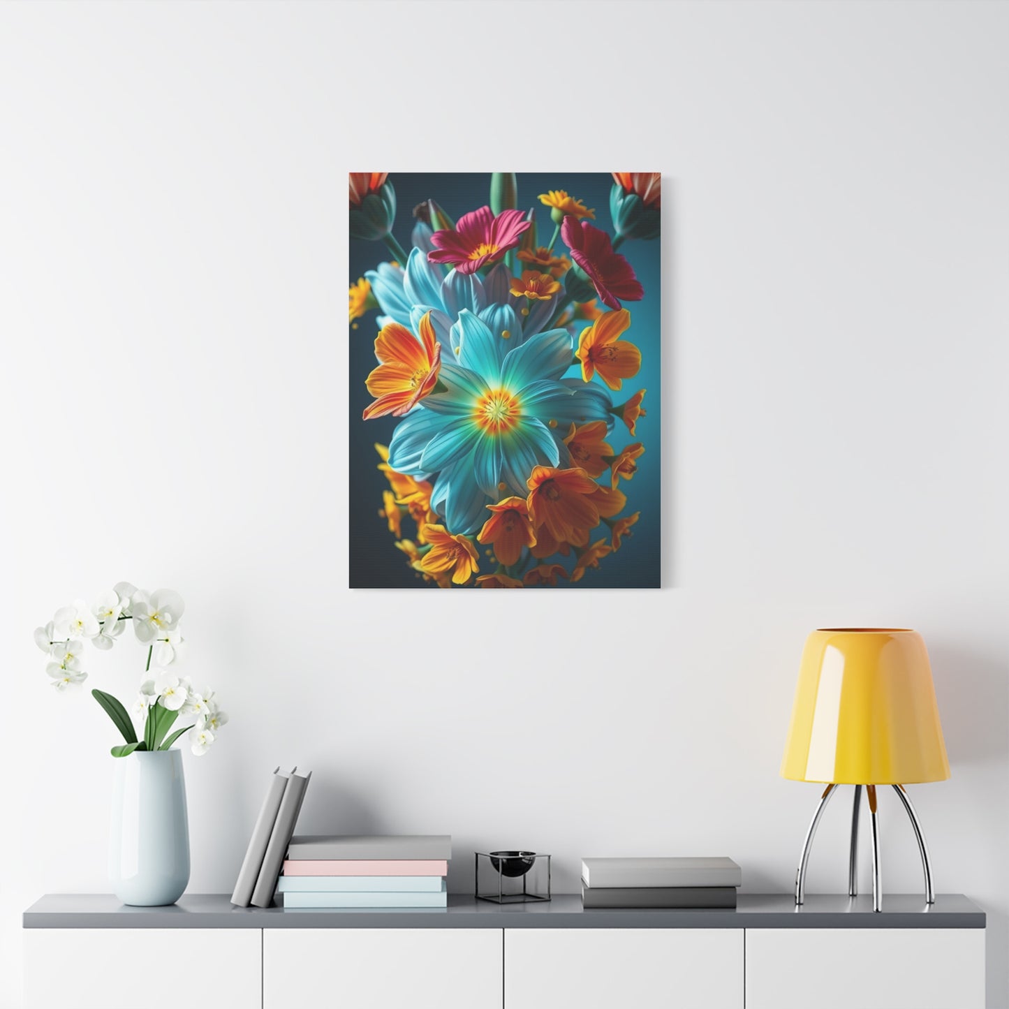 Ornate Flora Profile Wall Art & Canvas Print