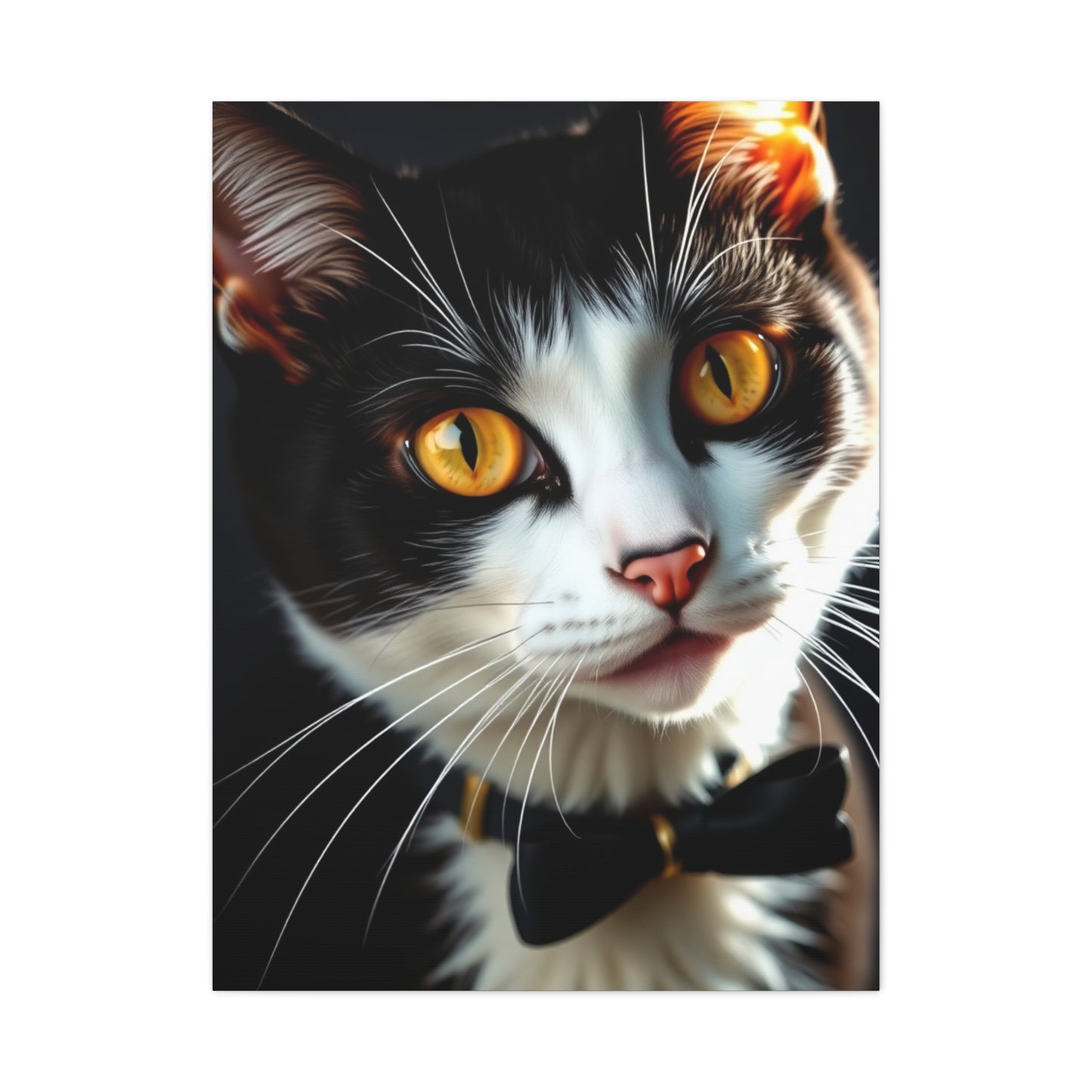 Tuxedo Cat Art Refined Canvas Wall Art & Canvas Print