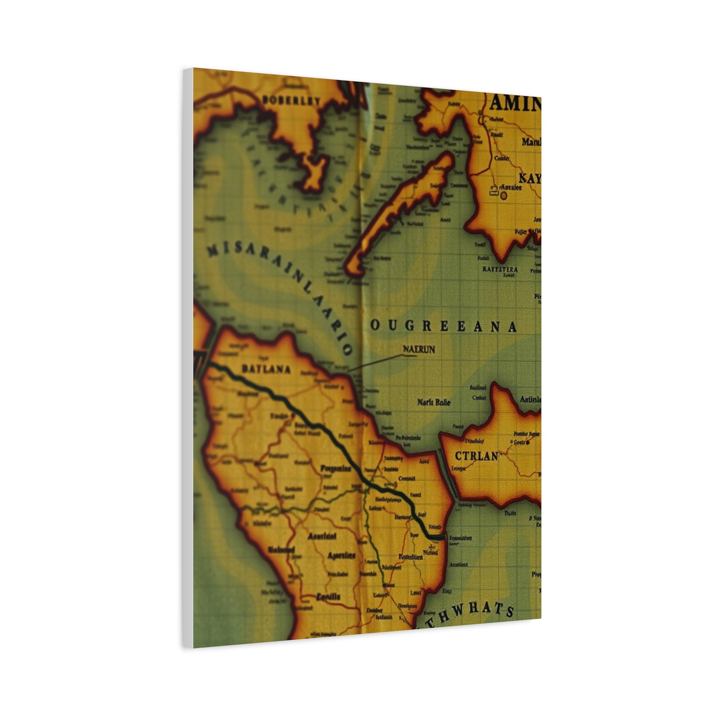 Antique Maps Art Supreme Gallery Wall Art & Canvas Print