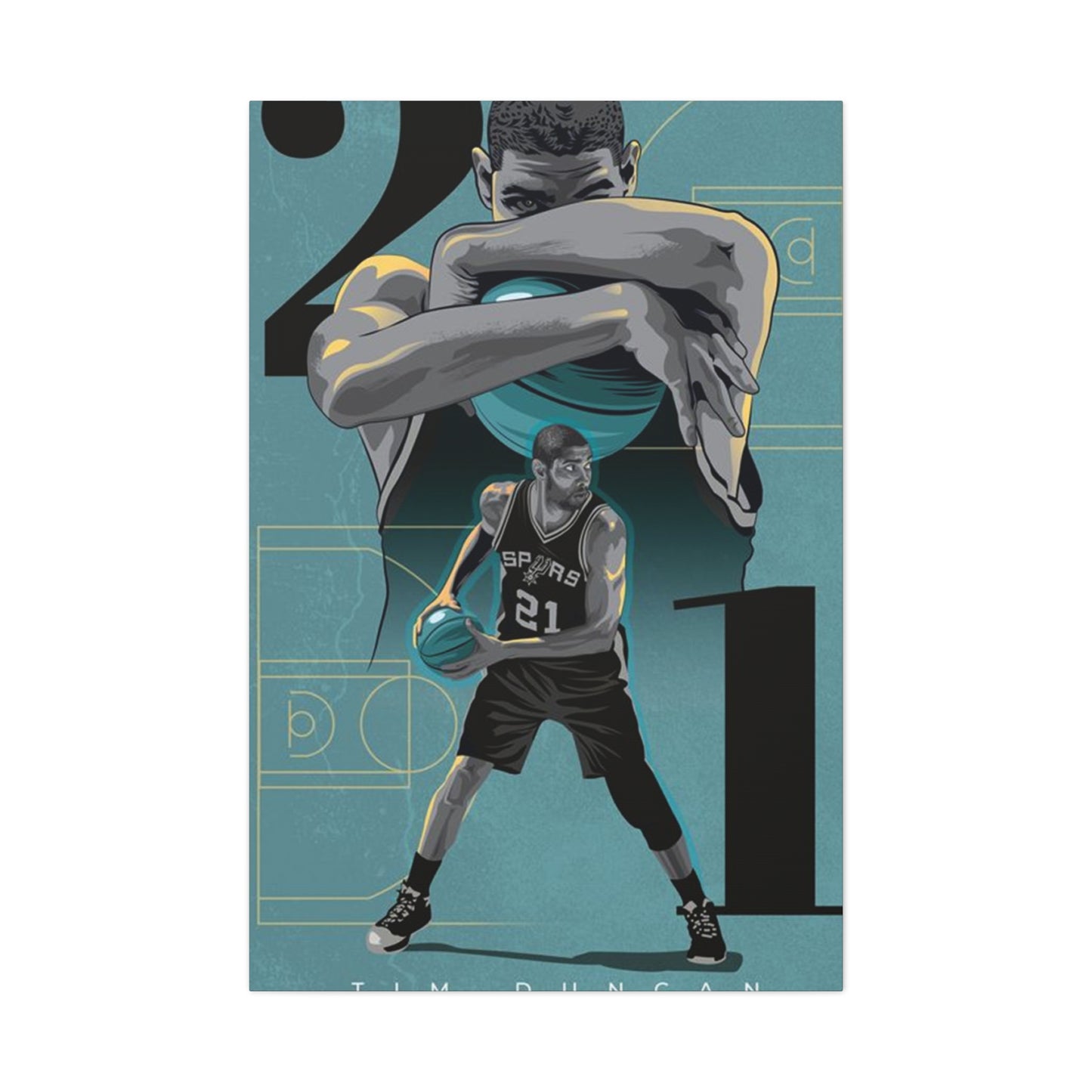 Tim Duncan Poster Wall Art & Canvas Prints