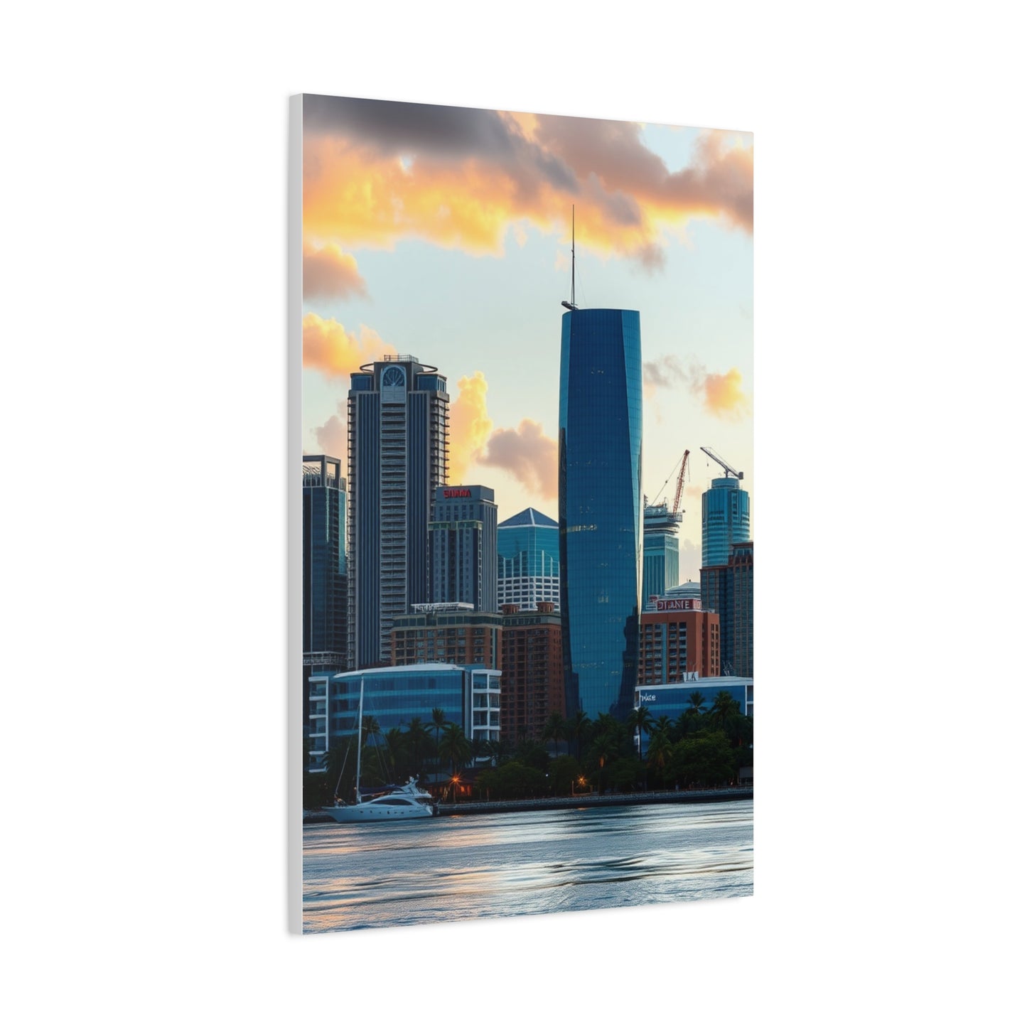 Glamourous Urban Vista Canvas Wall Art & Canvas Print