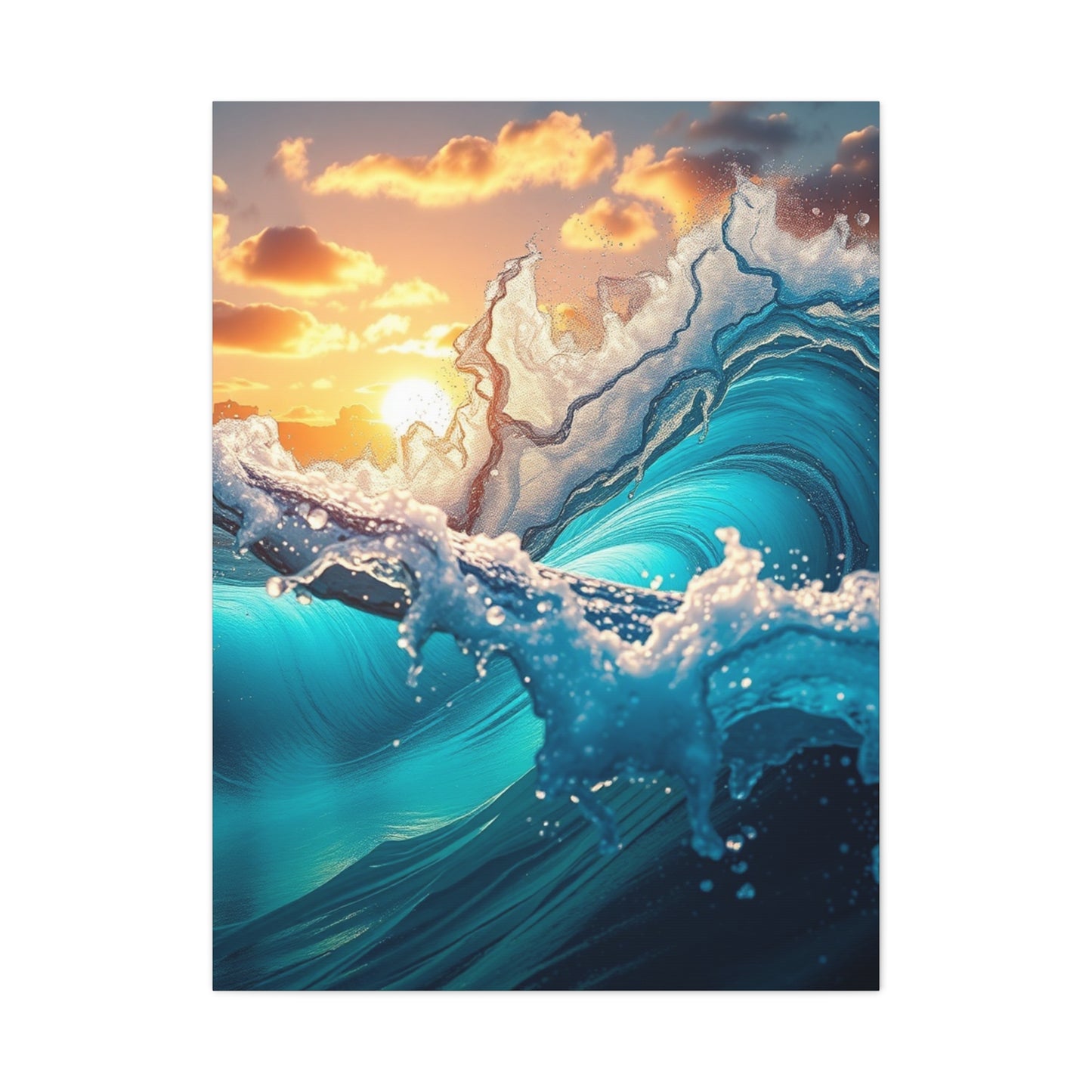 Tidal Elegance Artistry Wall Art & Canvas Print