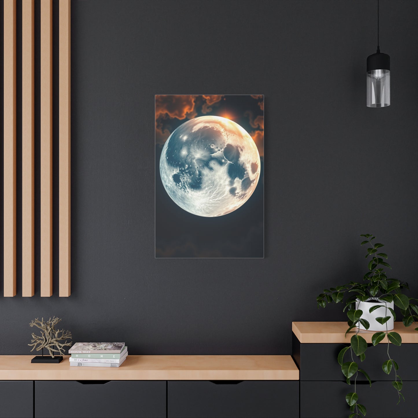 Moonlit Tranquility Canvas Wall Art & Canvas Print