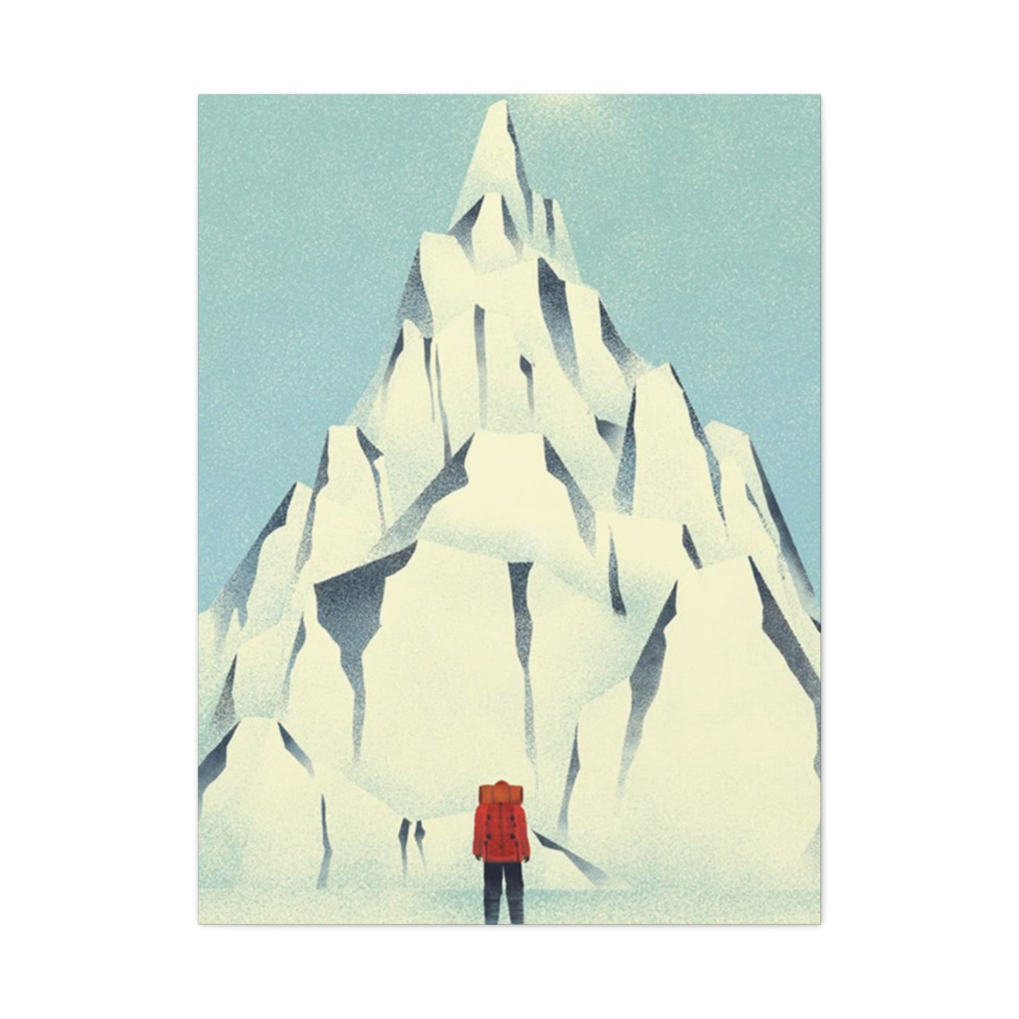 Skiers And Snowy Mountain Wall Art & Canvas Prints