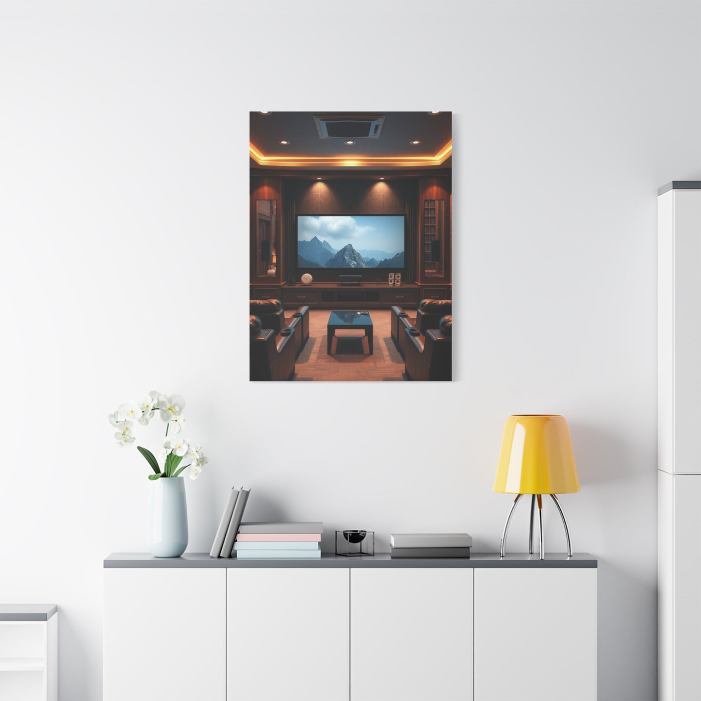 Refined Cinematic Tableau Wall Art & Canvas Print