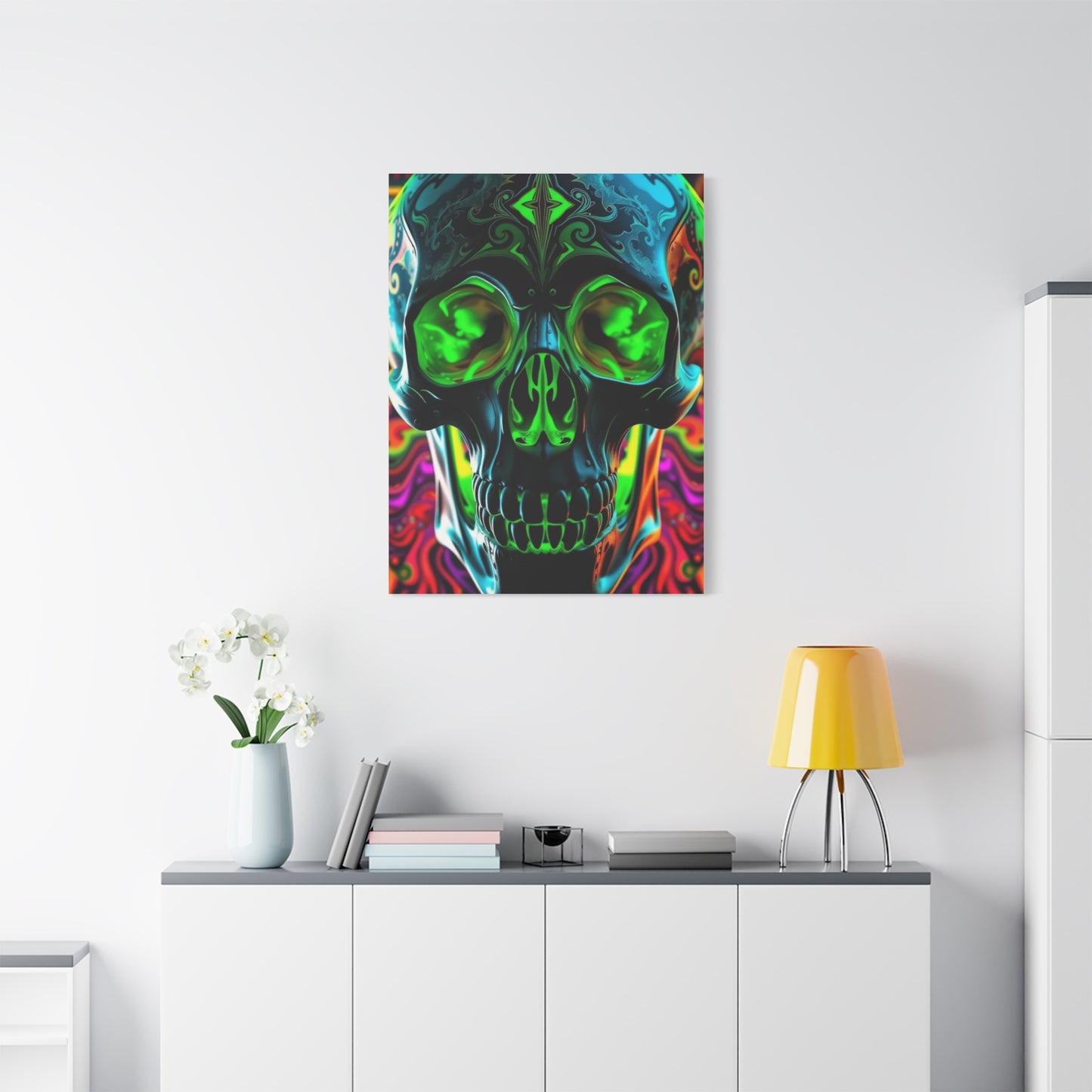 Mystic Skull Kaleidoscope Wall Art & Canvas Print