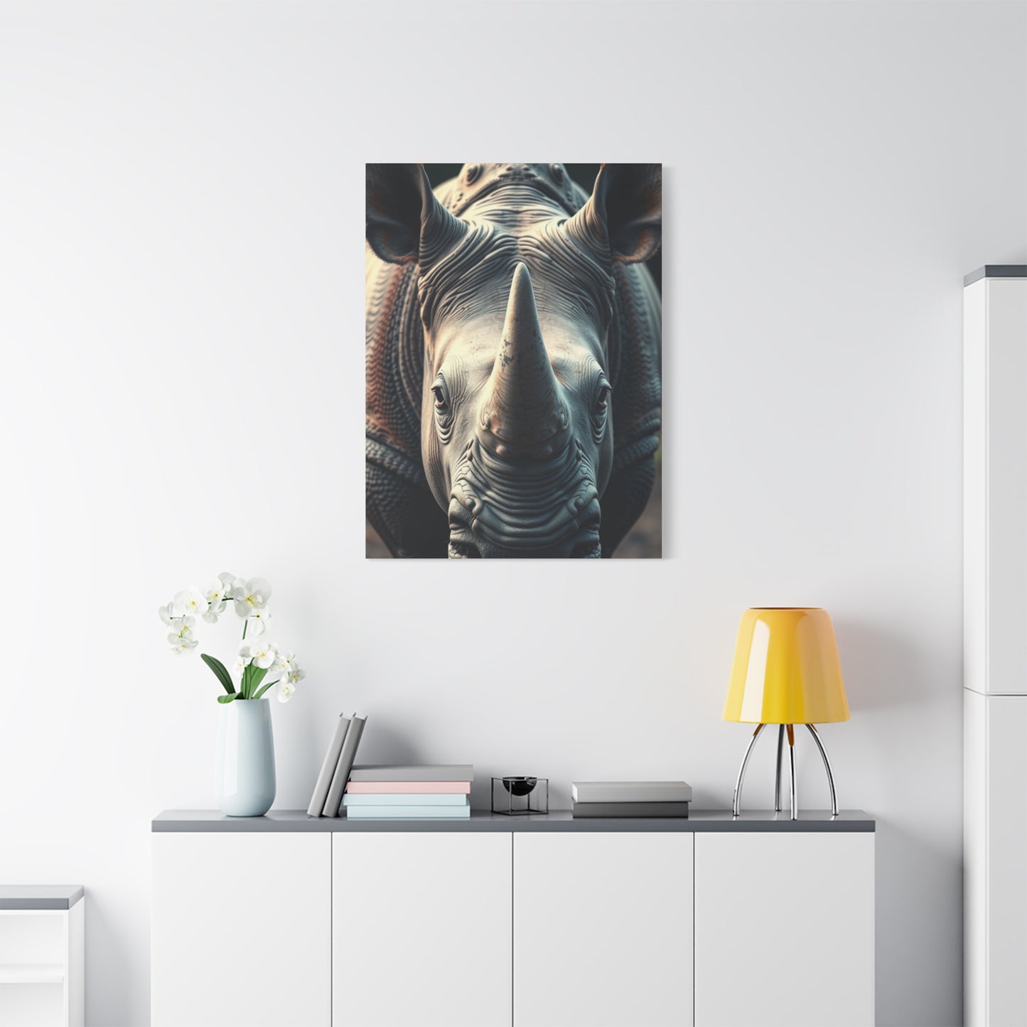 Masterpiece Rhinoceros Art Vision Wall Art & Canvas Print