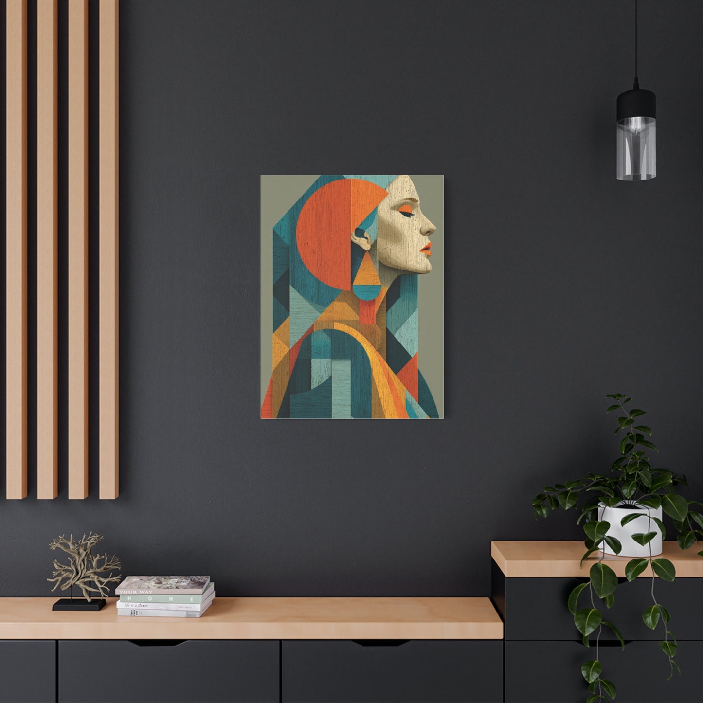 Abstract Modernist Profile Composition Wall Art & Canvas Print