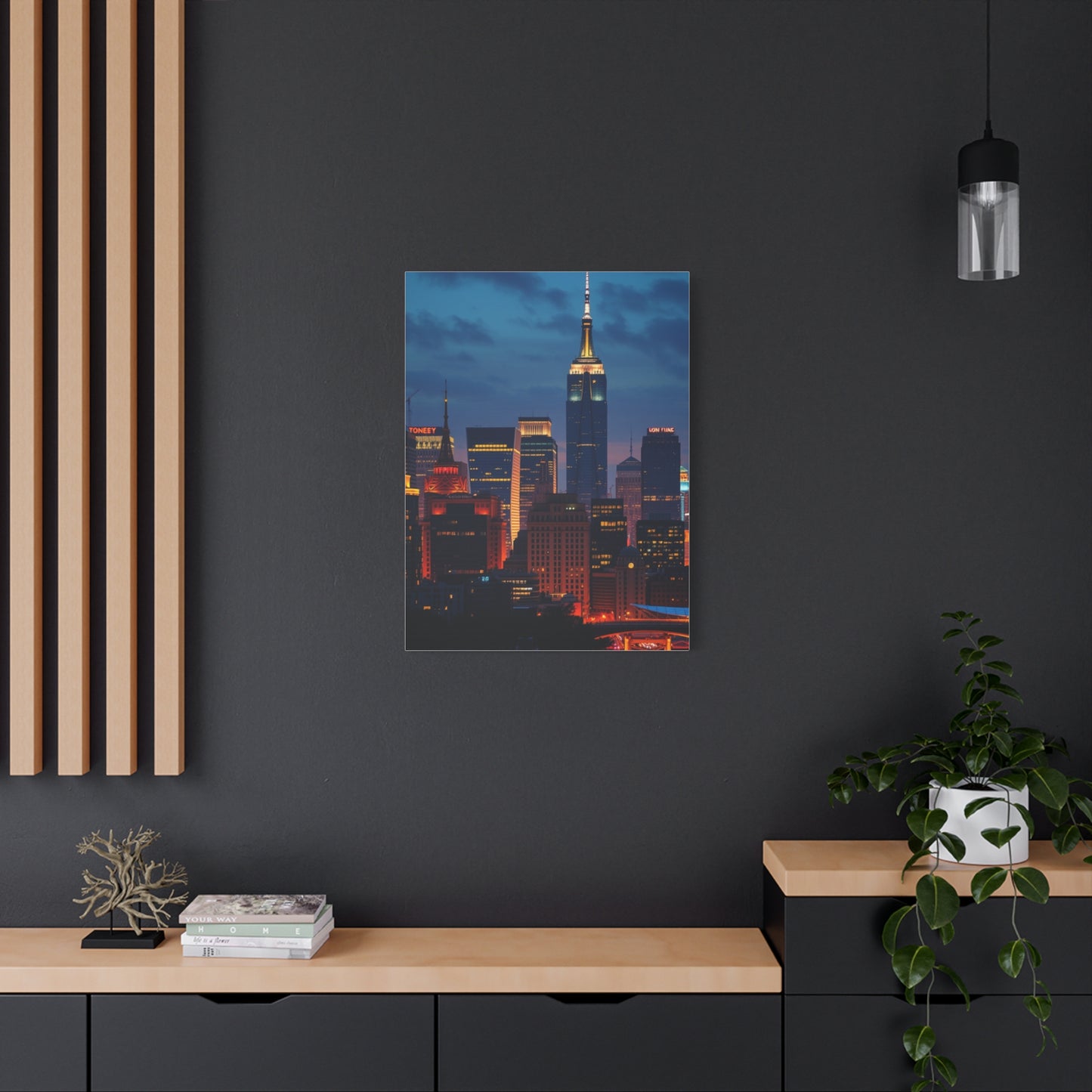 Vision City Skylines Art Art Wall Art & Canvas Print