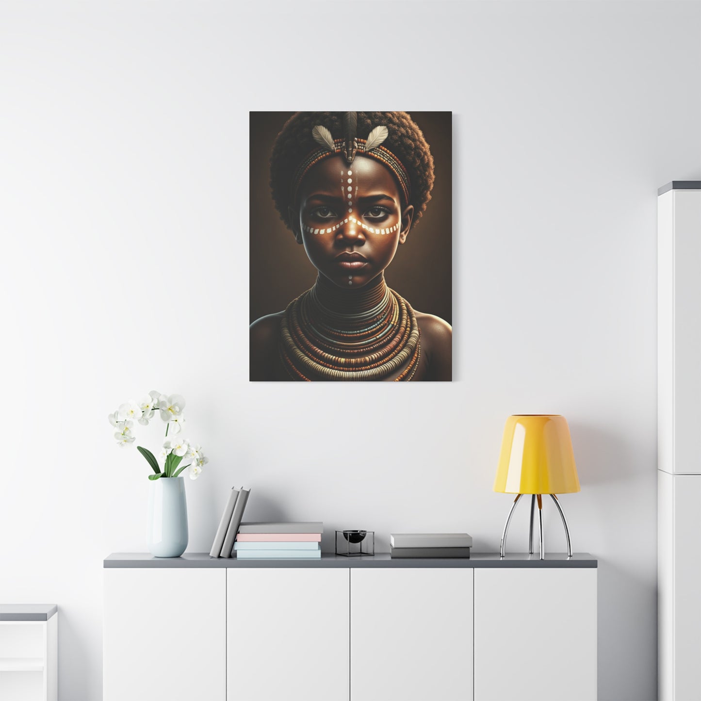 Golden Spirit Child Portrait Wall Art & Canvas Prints