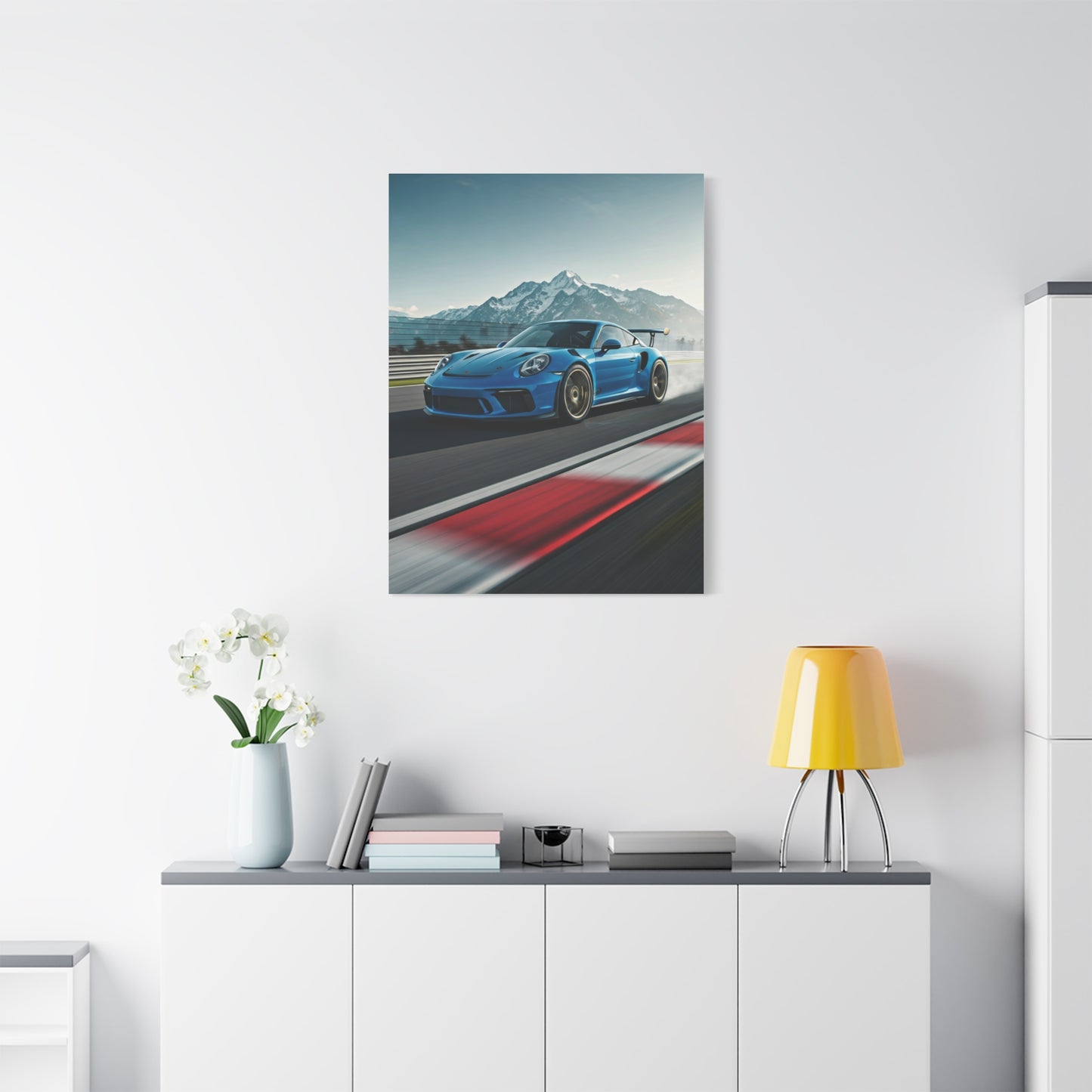 2019 Porsche 911 Alpine Circuit Attack Wall Art & Canvas Prints