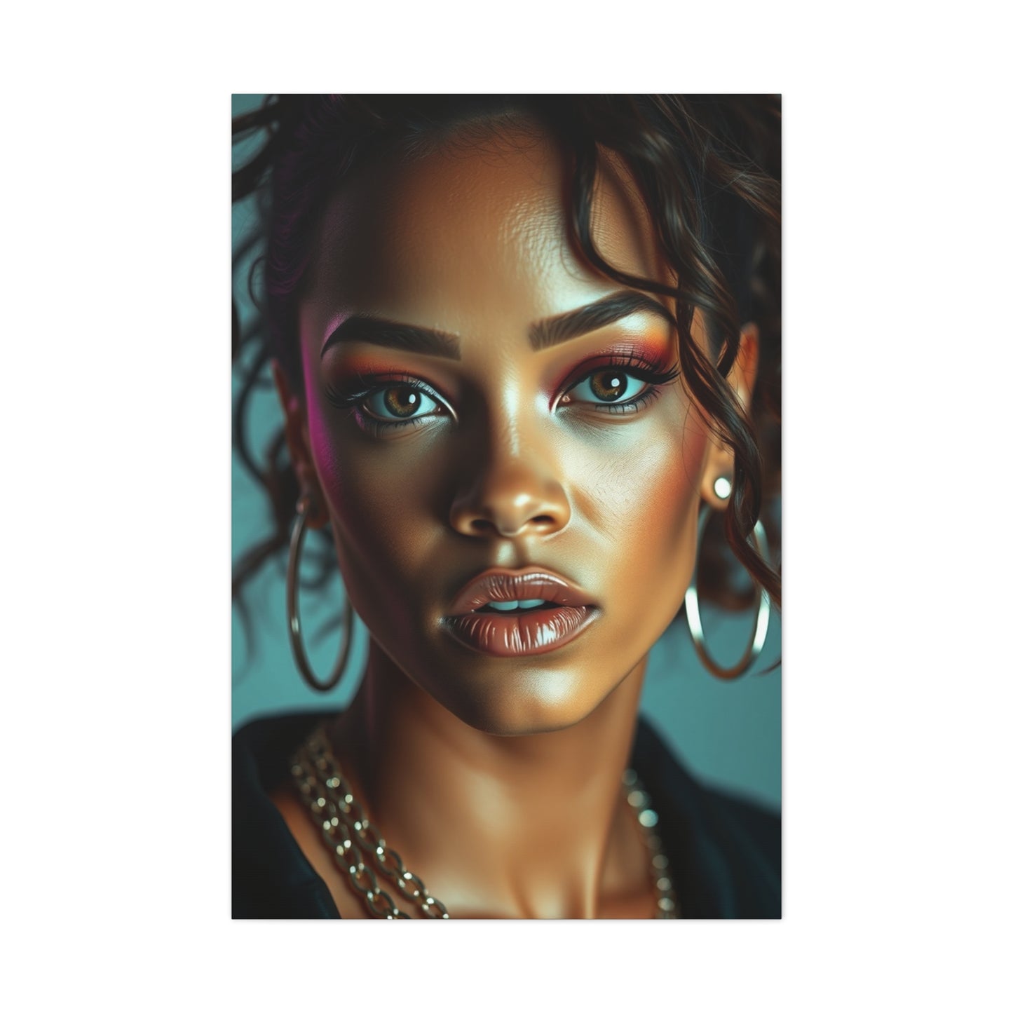 Ethereal Rihanna Portraits Canvas Wall Art & Canvas Print