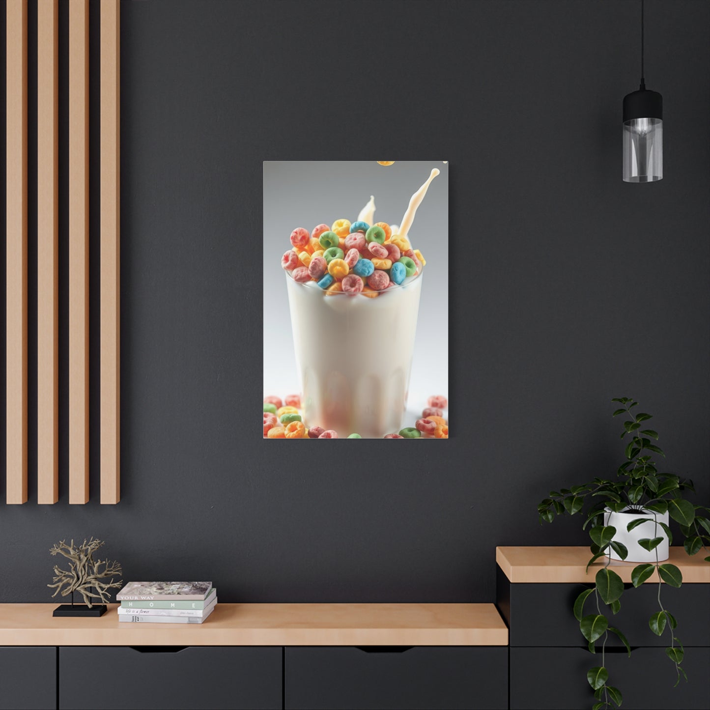 Vibrant Milky Confection Canvas Wall Art & Canvas Print