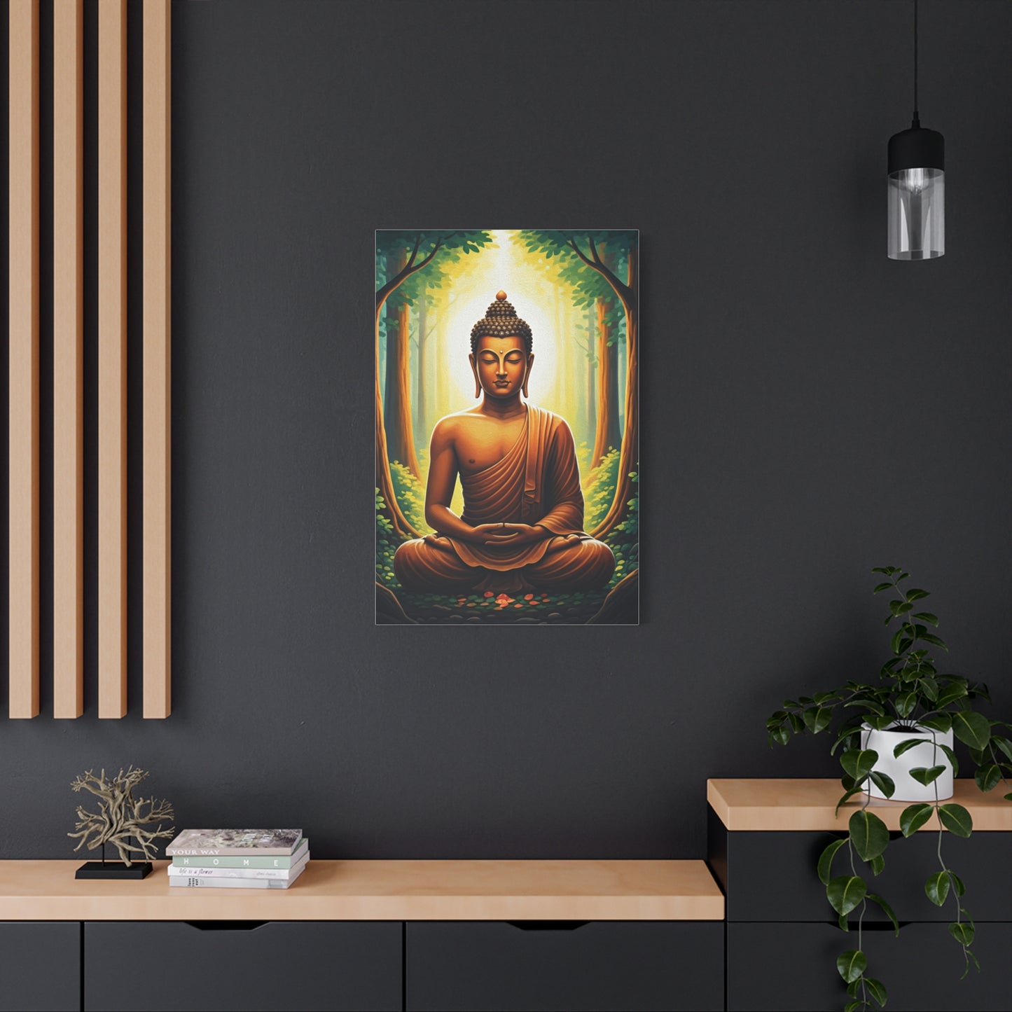 Serene Forest Meditation Buddha Wall Art & Canvas Prints