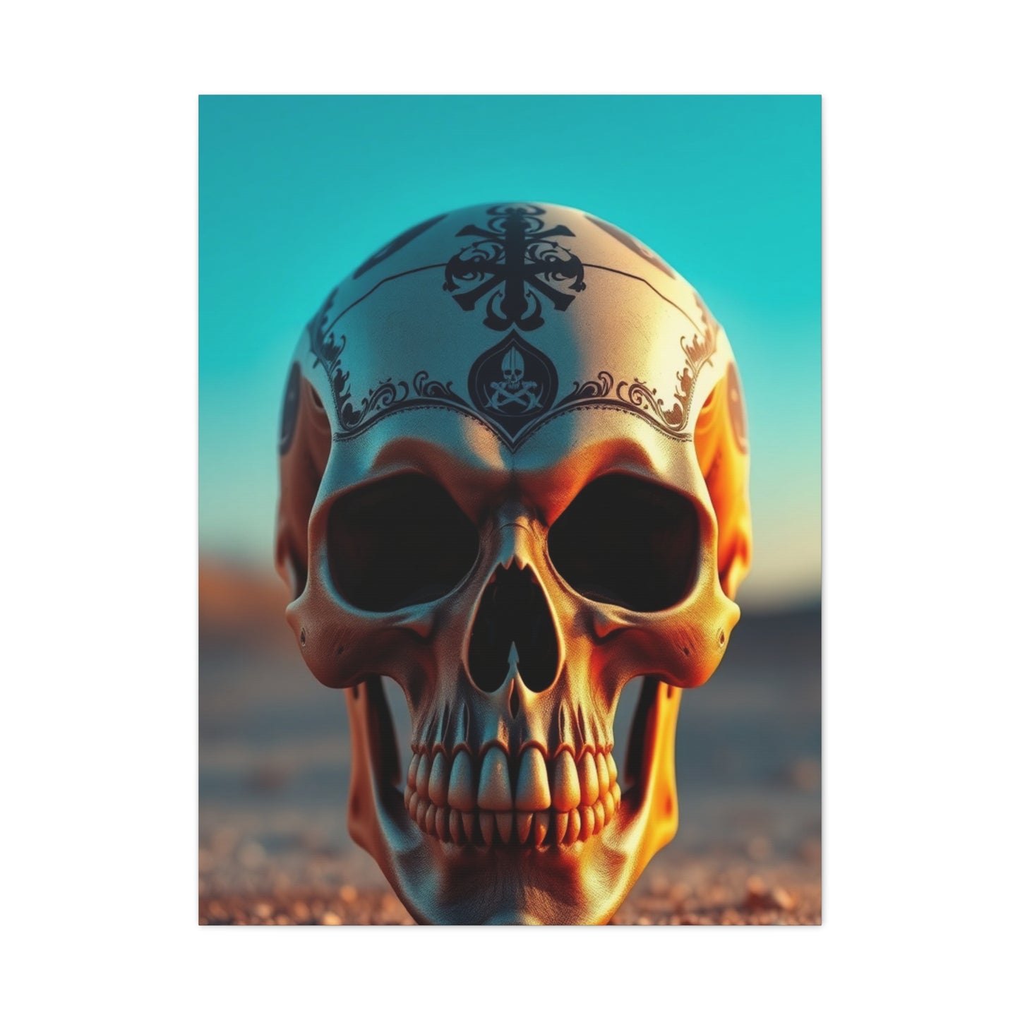 Aristocratic Skull Manifest Wall Art & Canvas Print