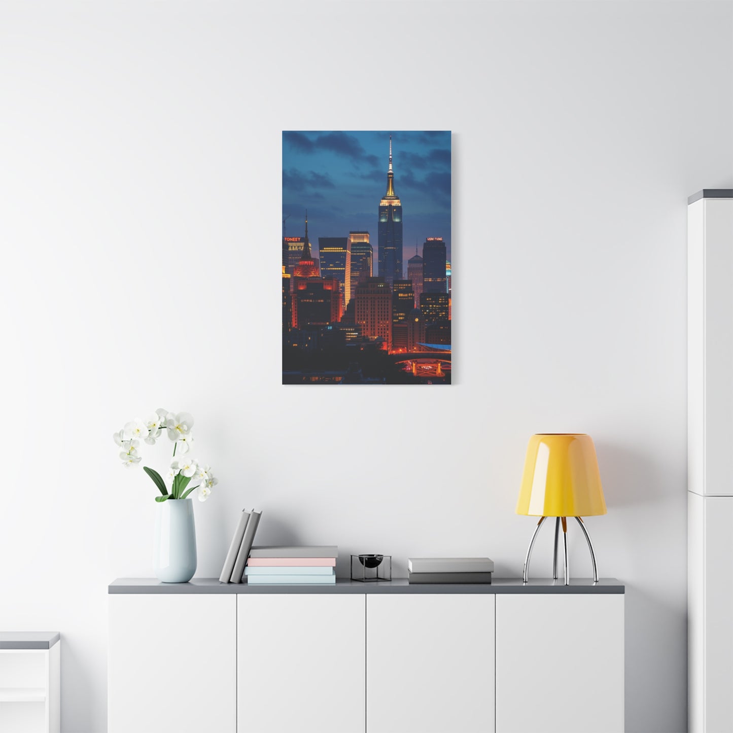 Vision City Skylines Art Art Wall Art & Canvas Print