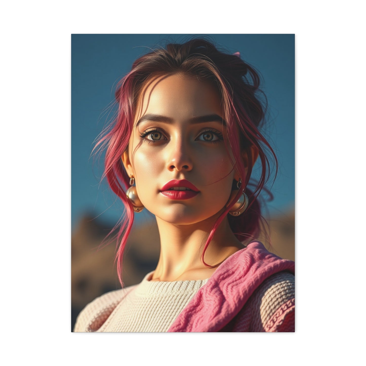 Rosy Horizon Canvas Wall Art & Canvas Print