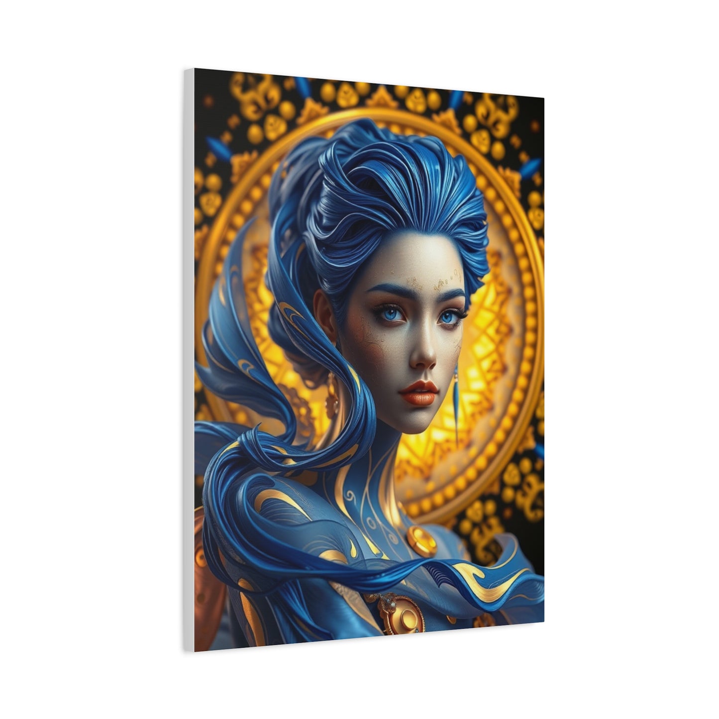 Blue & Gold Art Supreme Gallery Wall Art & Canvas Print
