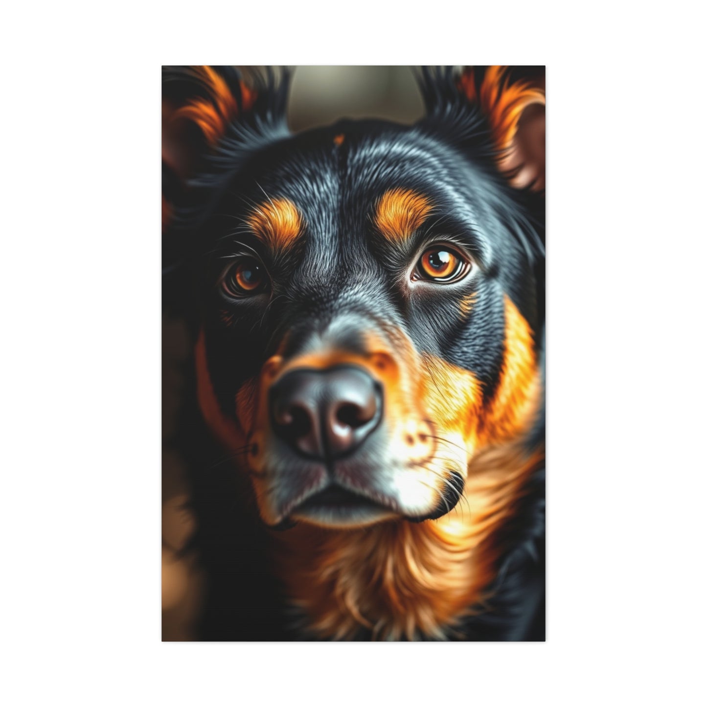 Black and Tan Art Refined Canvas Wall Art & Canvas Print