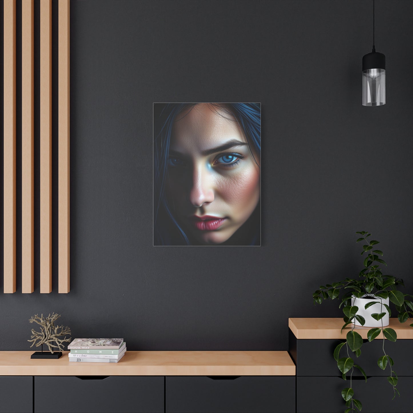 Azure Elegance Canvas Wall Art & Canvas Print