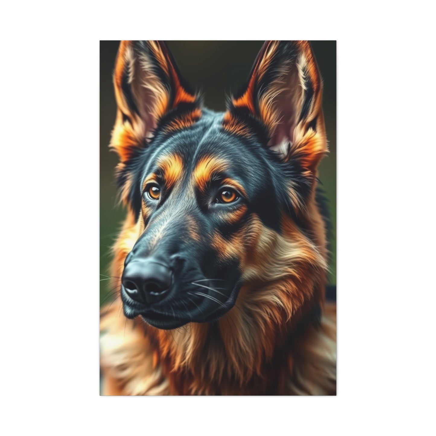 Vision German Shepherd Art Art Wall Art & Canvas Print
