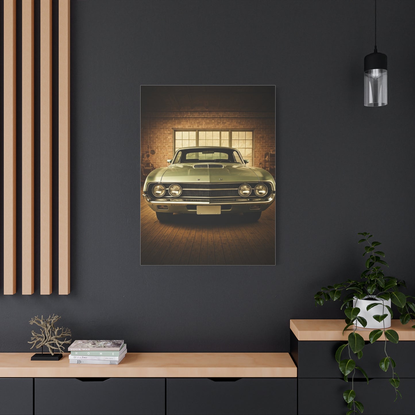 Ford Torino Cobra Vintage Barn Garage Wall Art & Canvas Prints