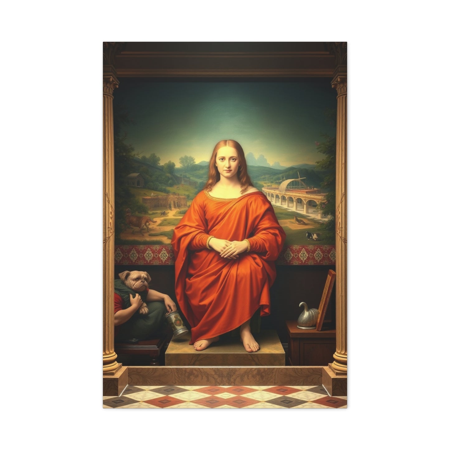Refined Classicism Tableau Wall Art & Canvas Print