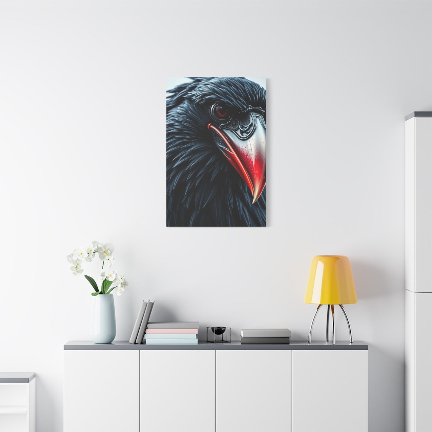 Ebon Sentinel Canvas wall art & canvas print