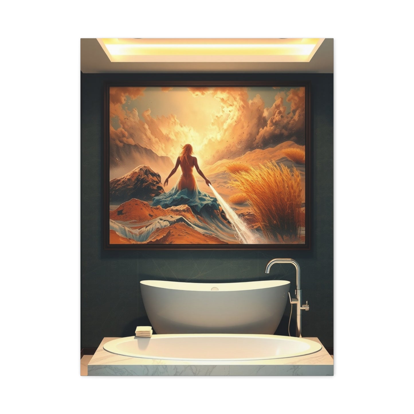 Opulent Oasis Masterpiece Wall Art & Canvas Print