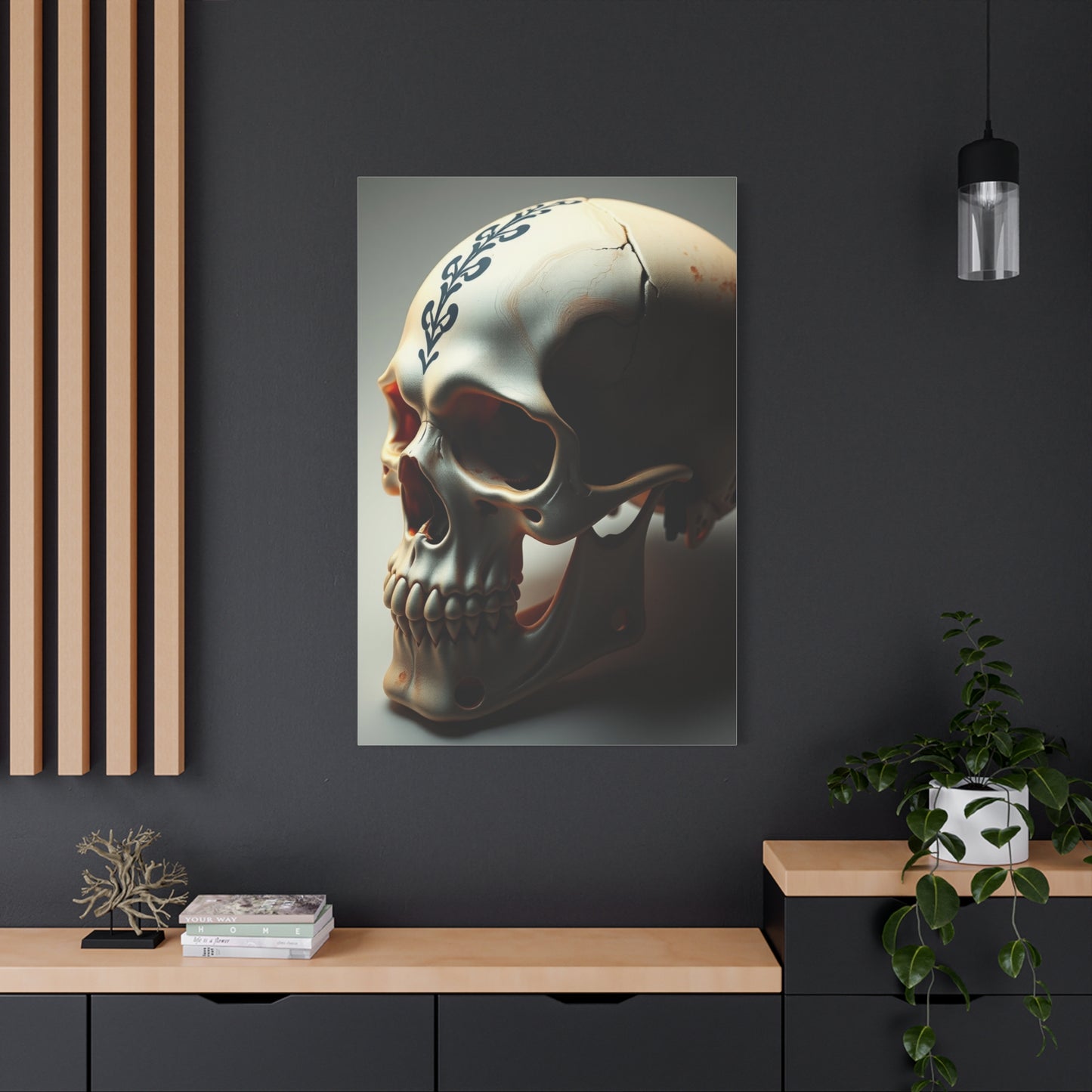 Regal Cranium Canvas Wall Art & Canvas Print