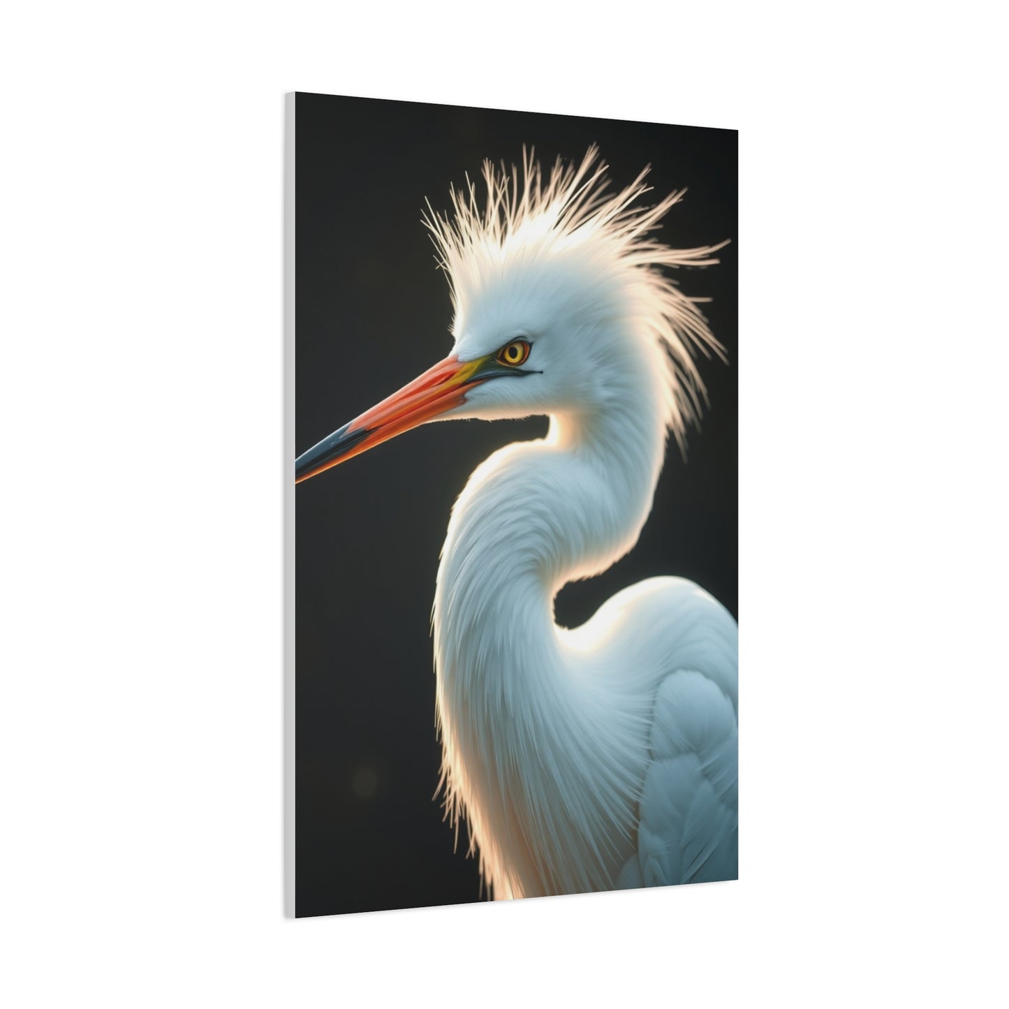 Vision Egret Art Art Wall Art & Canvas Print