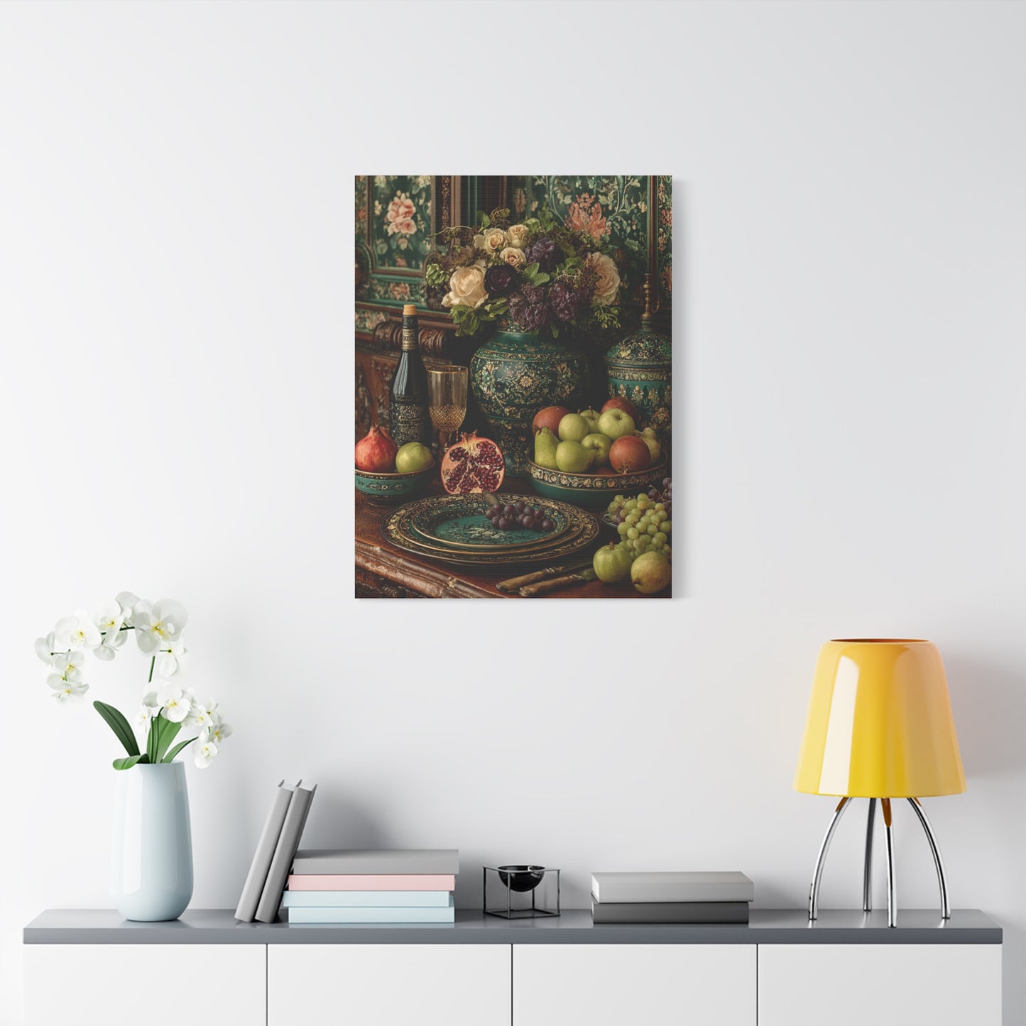 Ornamental Heritage Dining Still Life Wall Art & Canvas Print