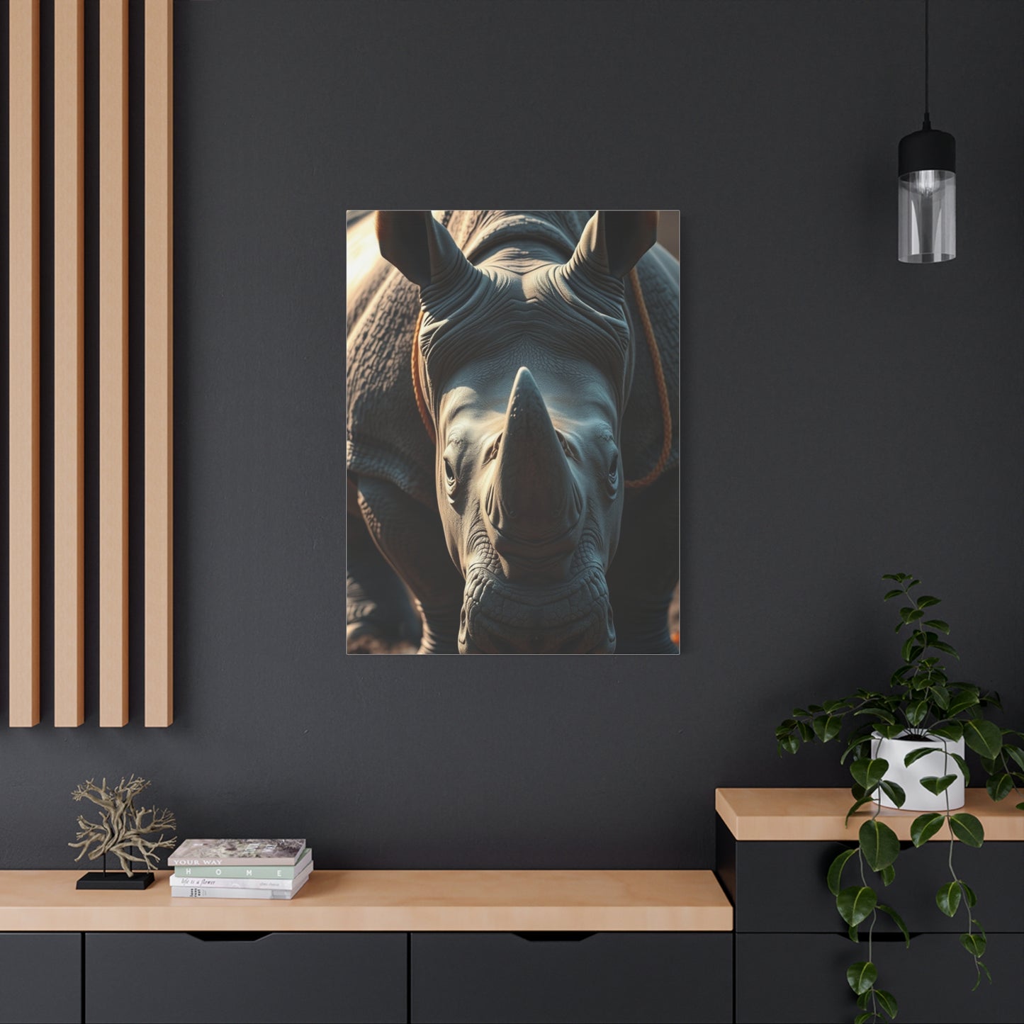 Vision Rhinoceros Art Art Wall Art & Canvas Print