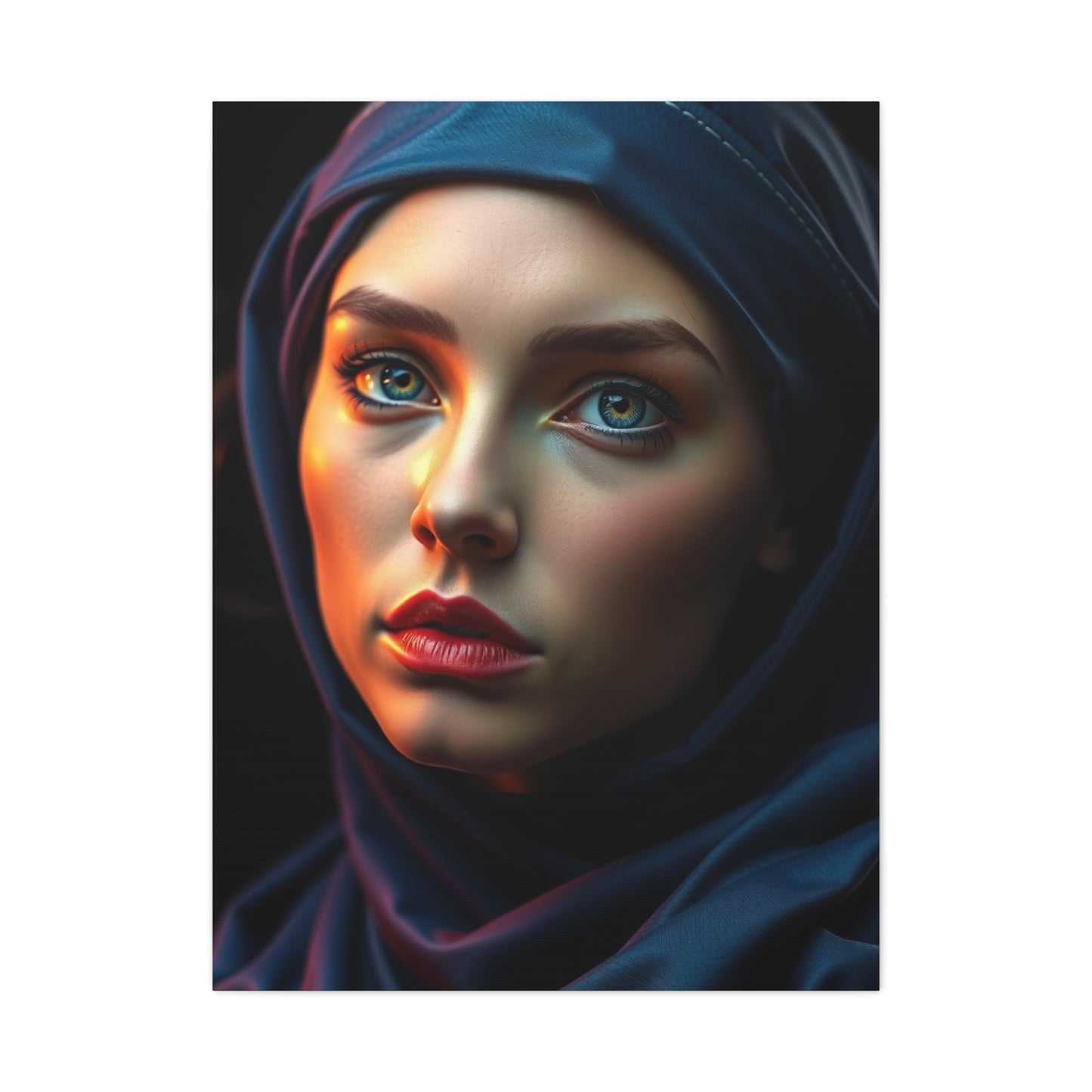 Refined Sienna and Sapphire Wall Art & Canvas Print