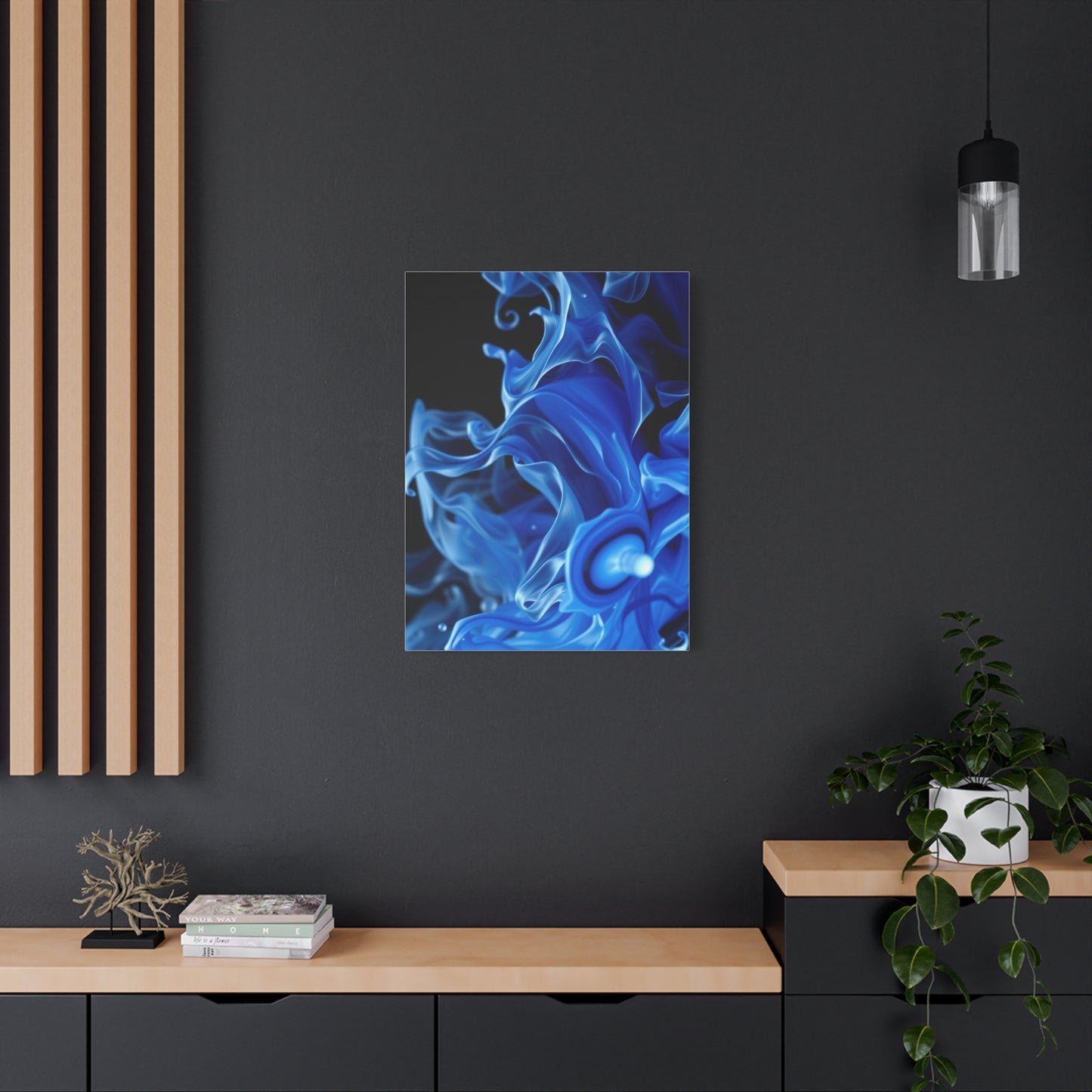 Collection Black, White & Blue Art Art Wall Art & Canvas Print