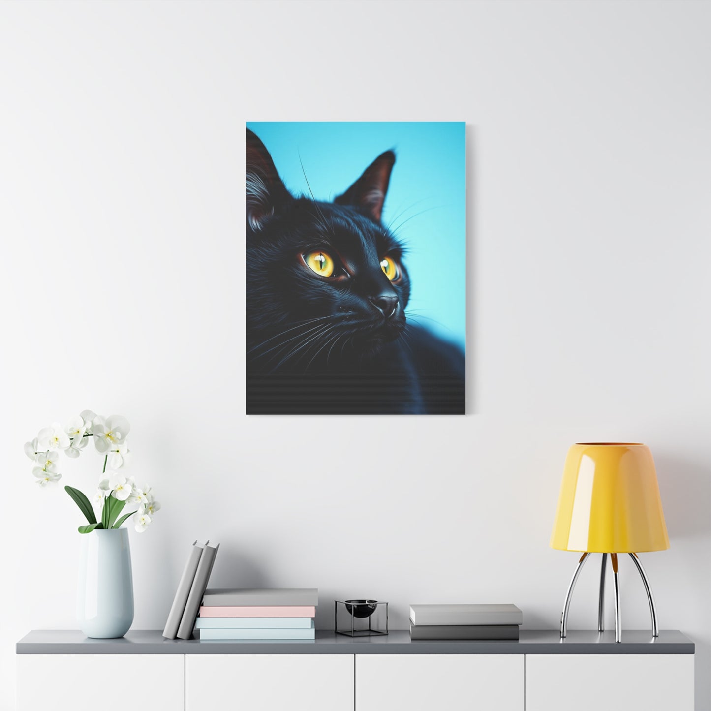 Supreme Black Cat Art Collection Wall Art & Canvas Print
