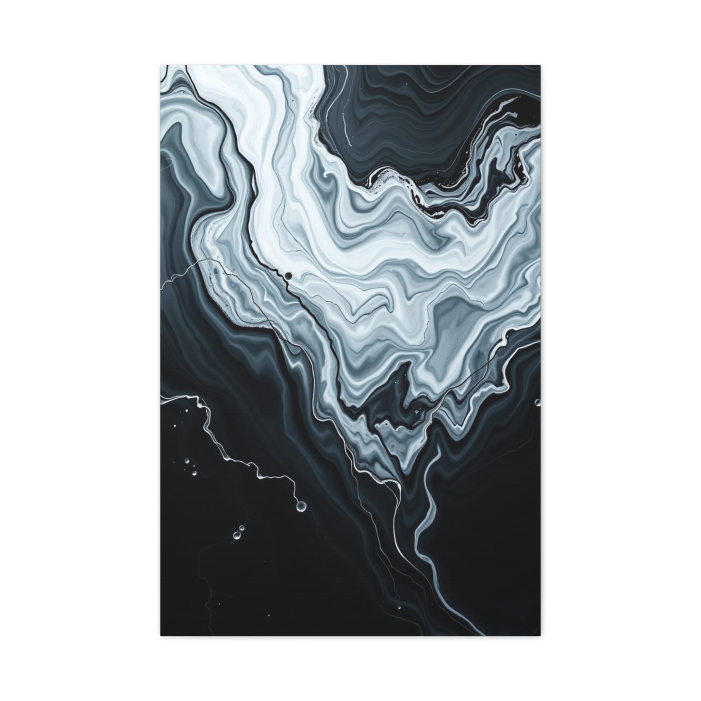 Black and White Abstract Art Supreme Gallery Wall Art & Canvas Print