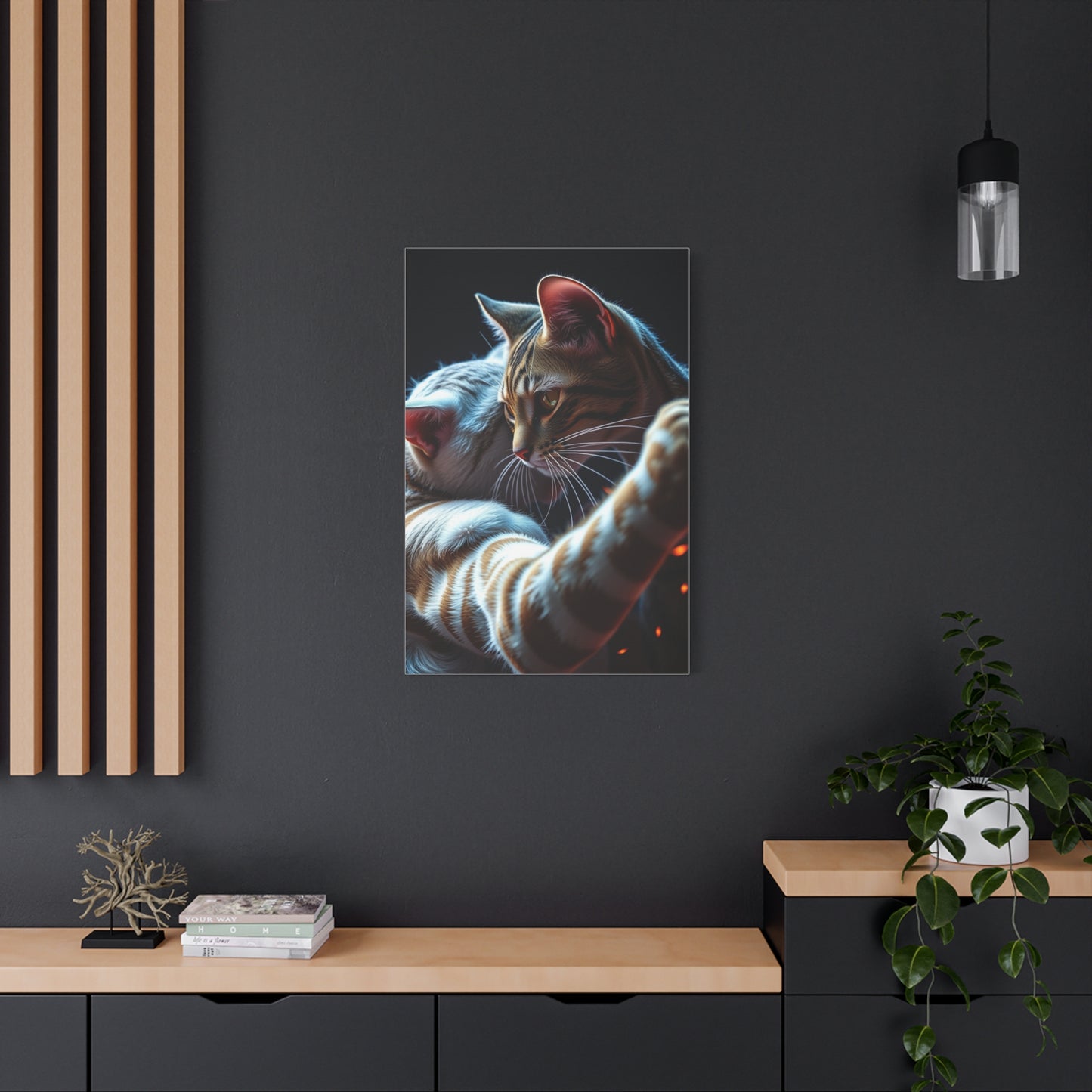 Catfight Art Luxury Canvas Wall Art & Canvas Print