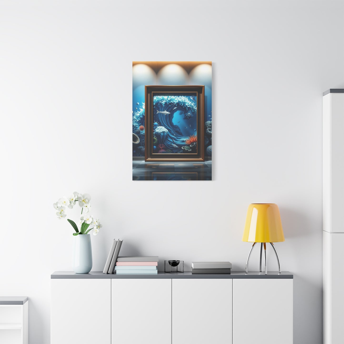 Azure Reverie Canvas Wall Art & Canvas Print