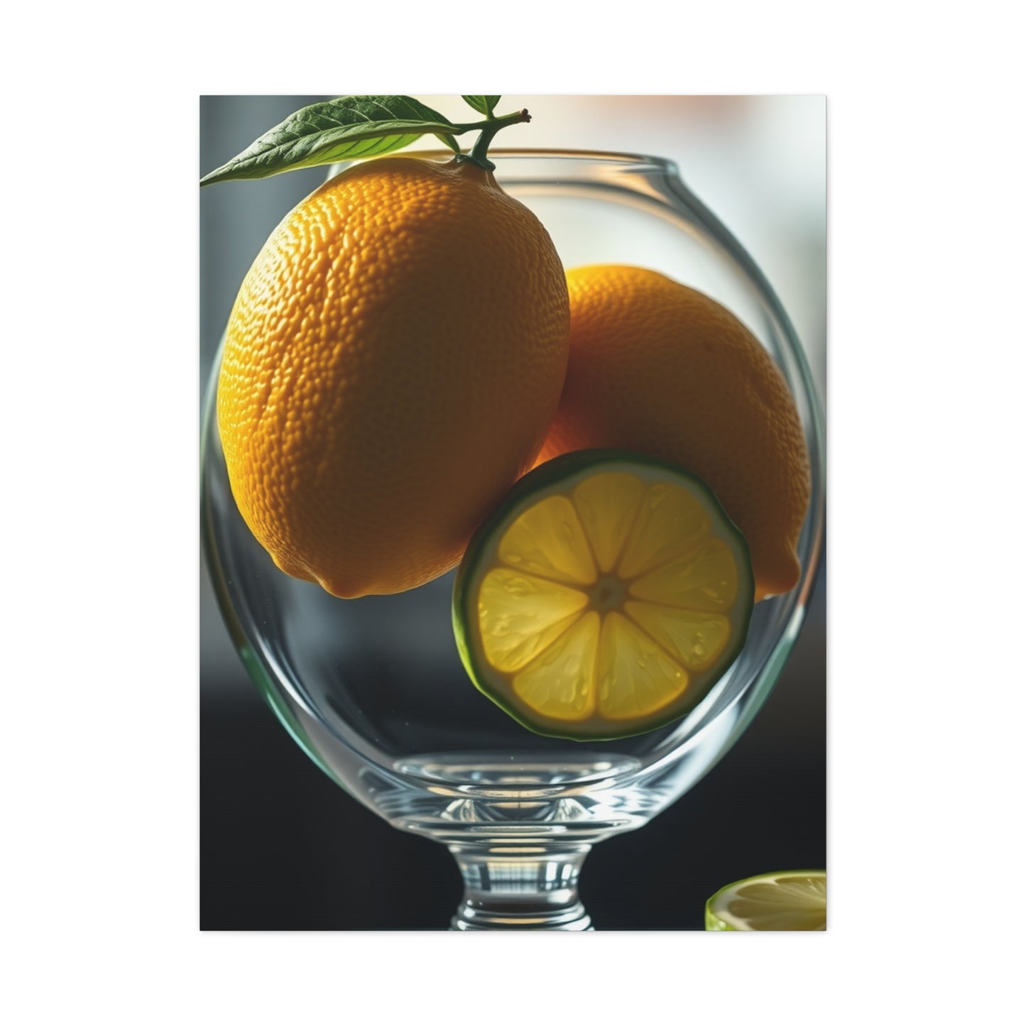 Vision Lemon & Lime Art Art Wall Art & Canvas Print