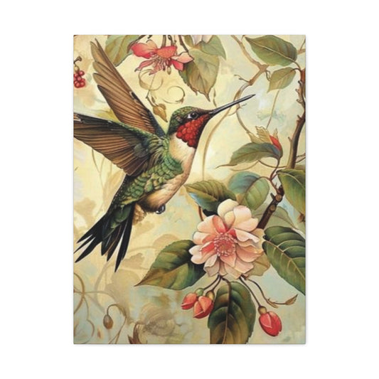 Beautiful Humming Bird Painting Wall Art & Canvas Prints