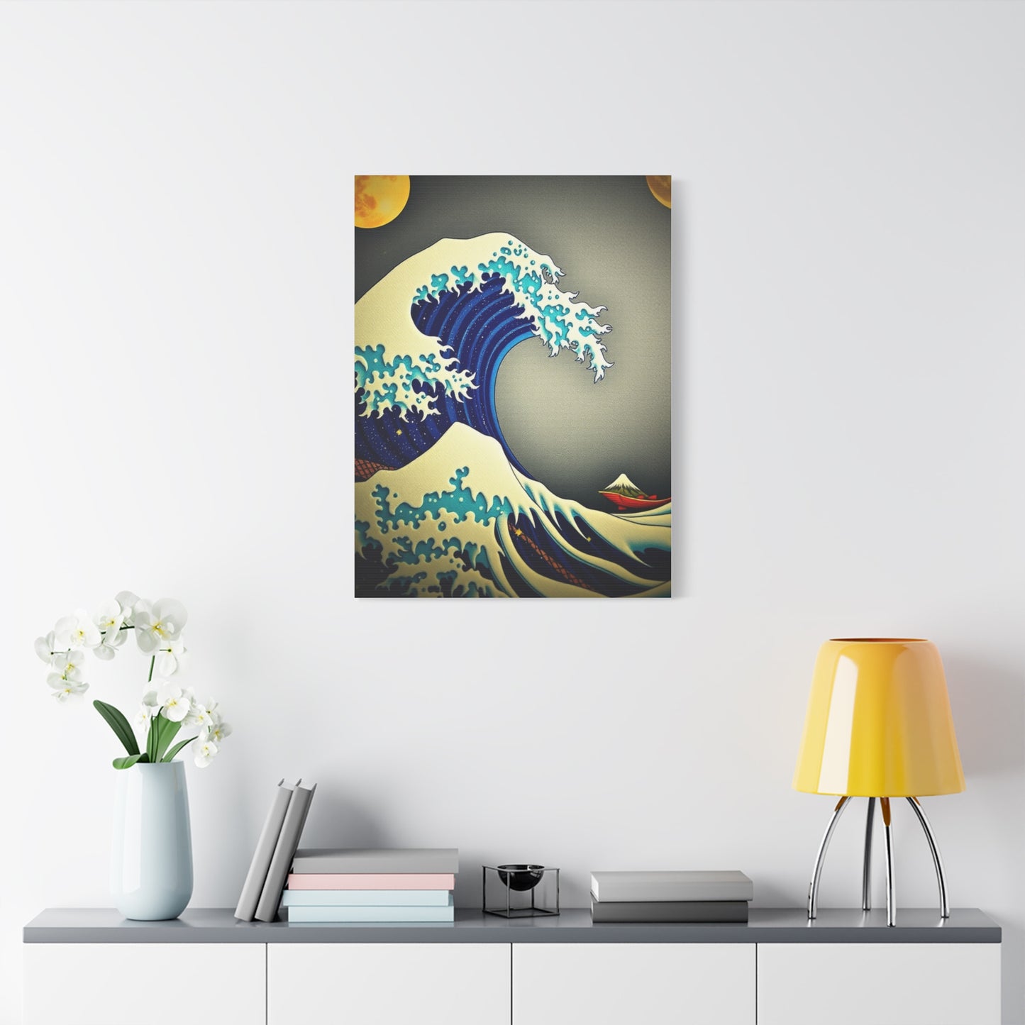 Ethereal Hokusai Panorama Wall Art & Canvas Print