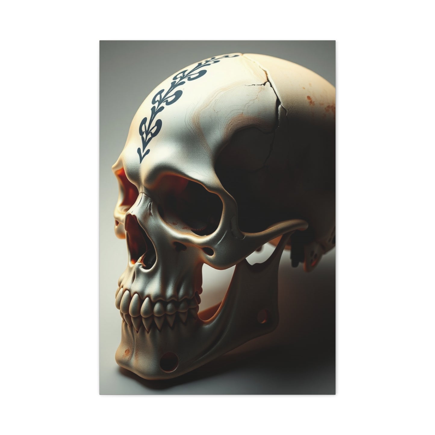 Regal Cranium Canvas Wall Art & Canvas Print