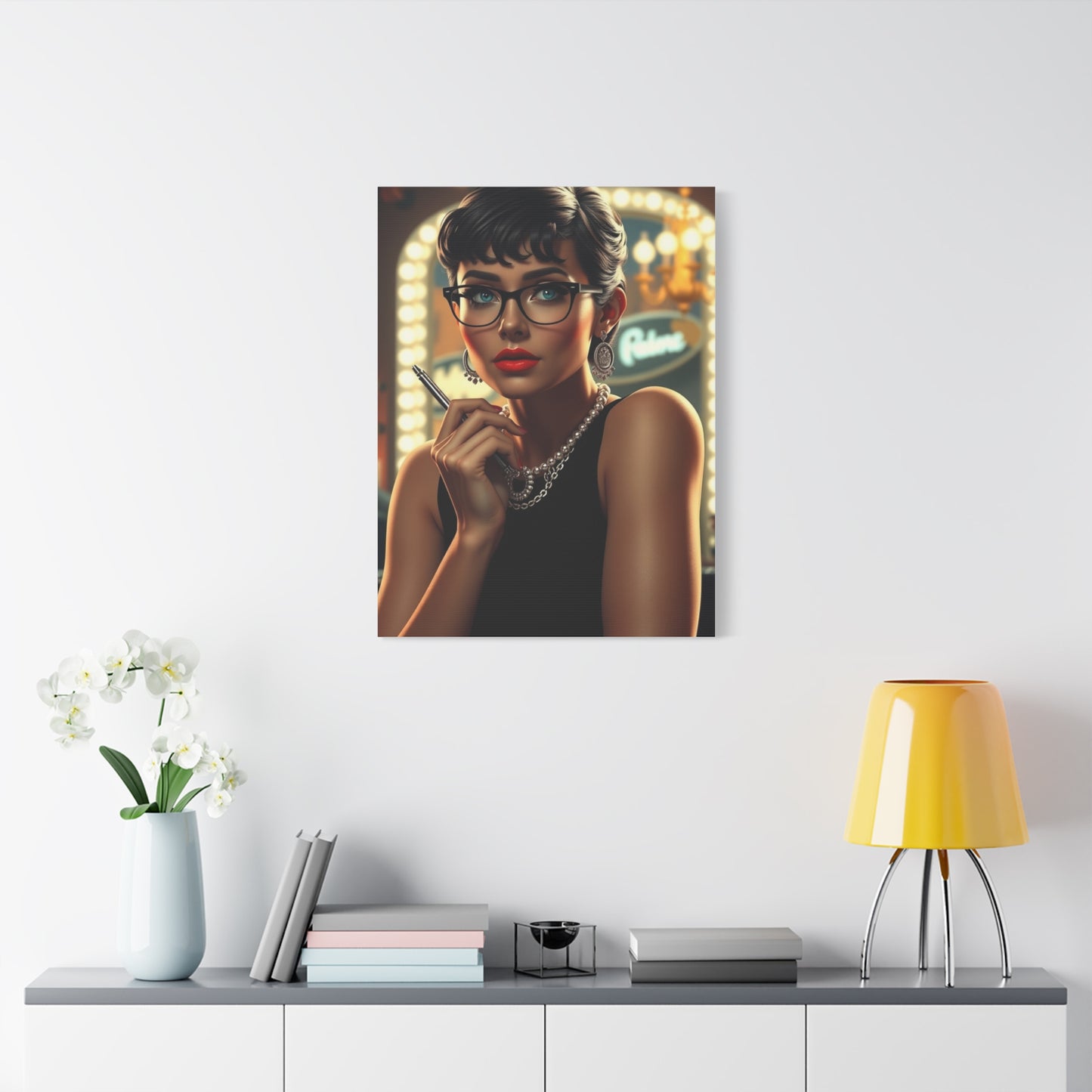Vision Breakfast At Tiffany’s Characters Art Art Wall Art & Canvas Print